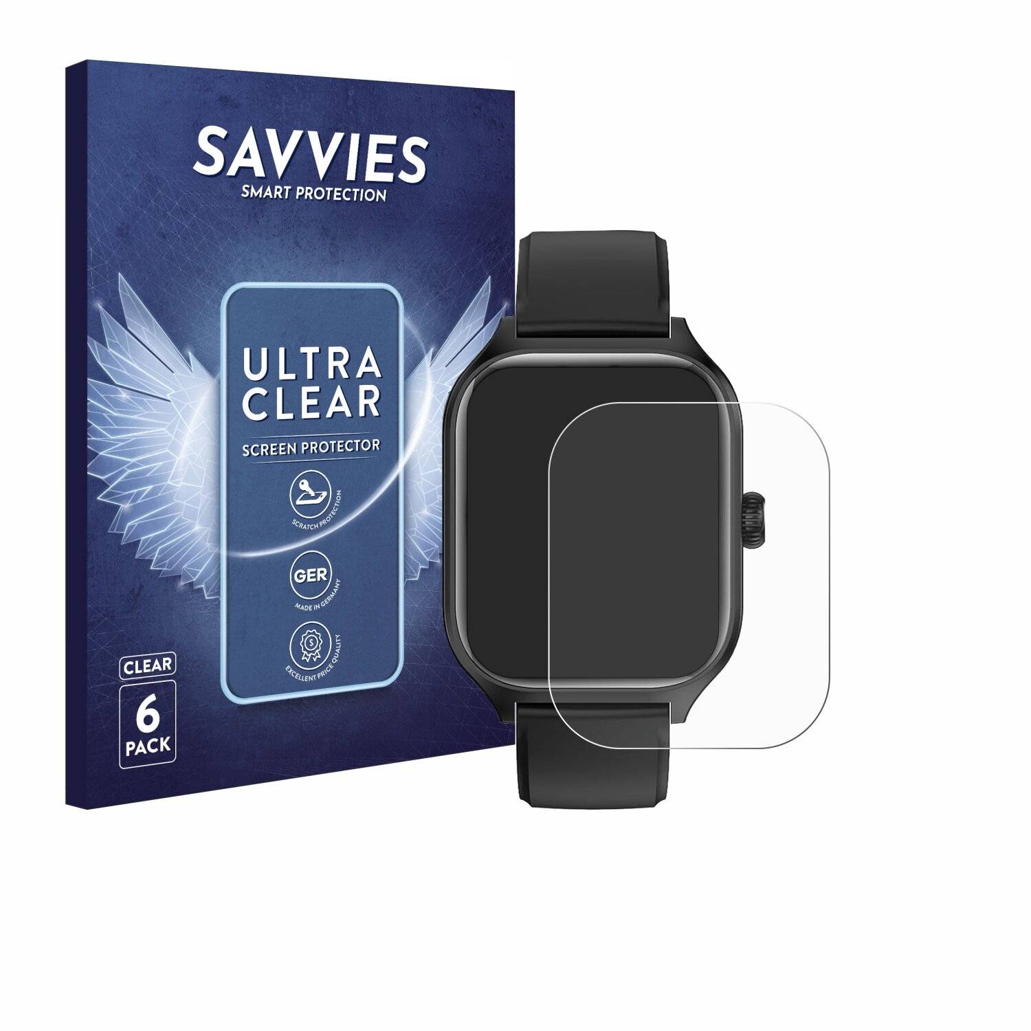 6x Savvies Displayschutz-Folie für LITEYPP