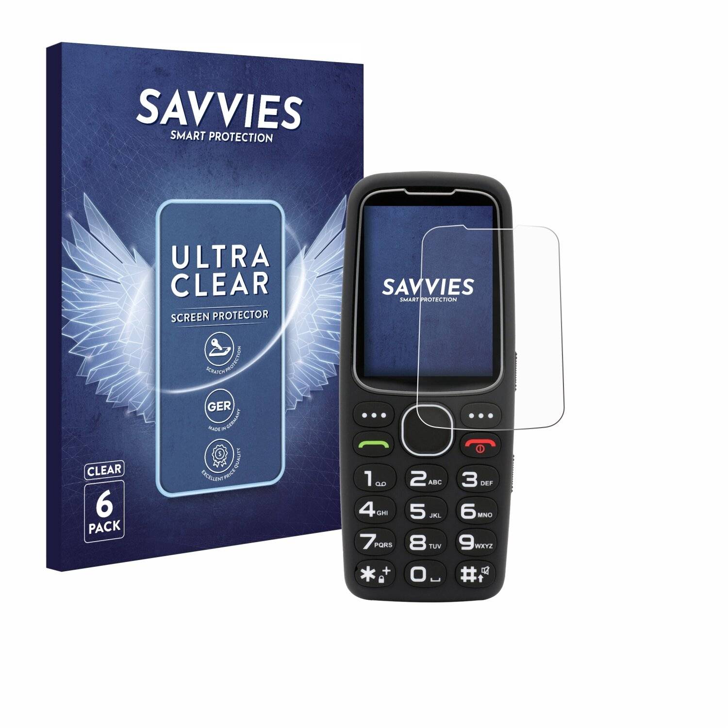 6x Savvies Displayschutz-Folie für Olympia