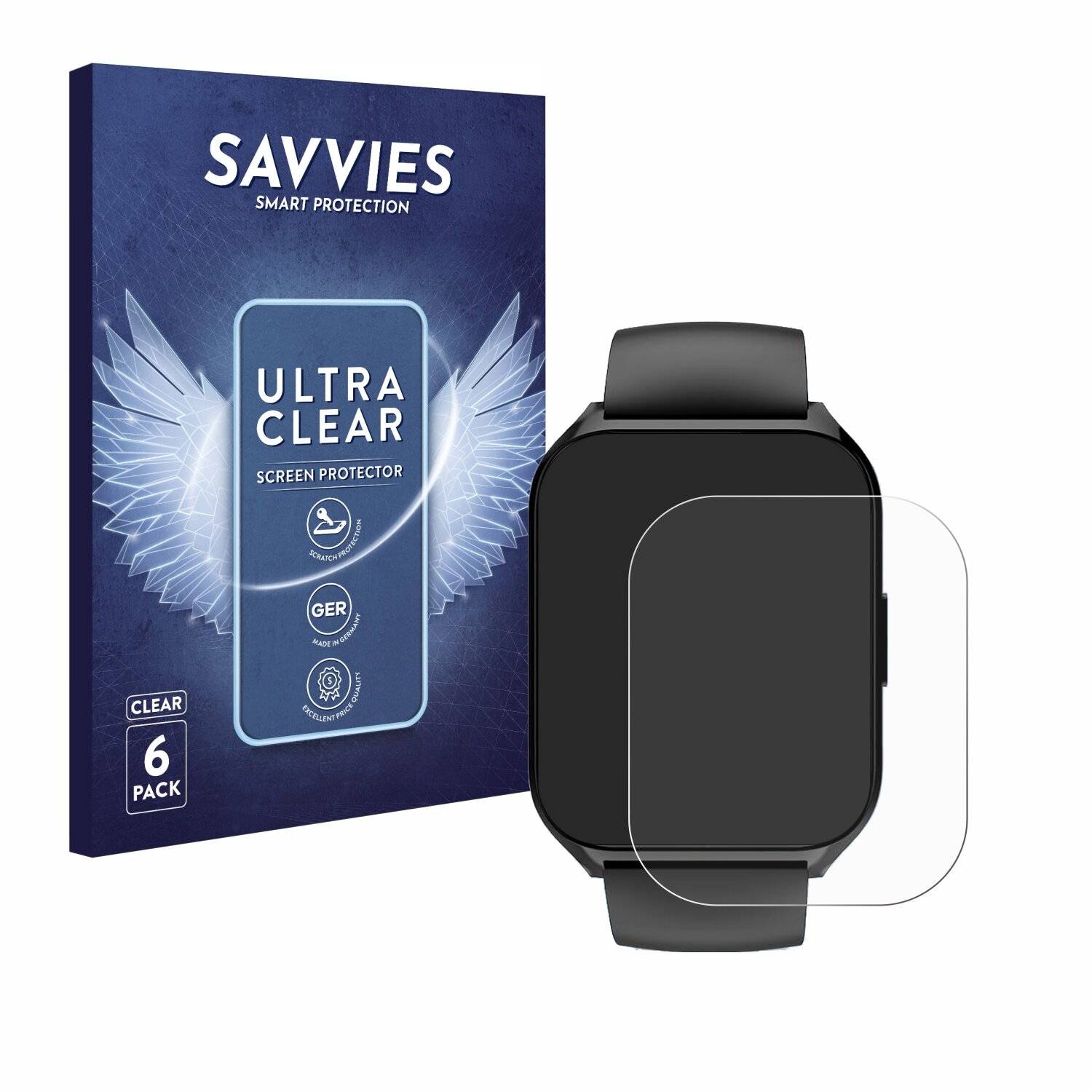 6x Savvies Displayschutz-Folie für Dusonlap MT65