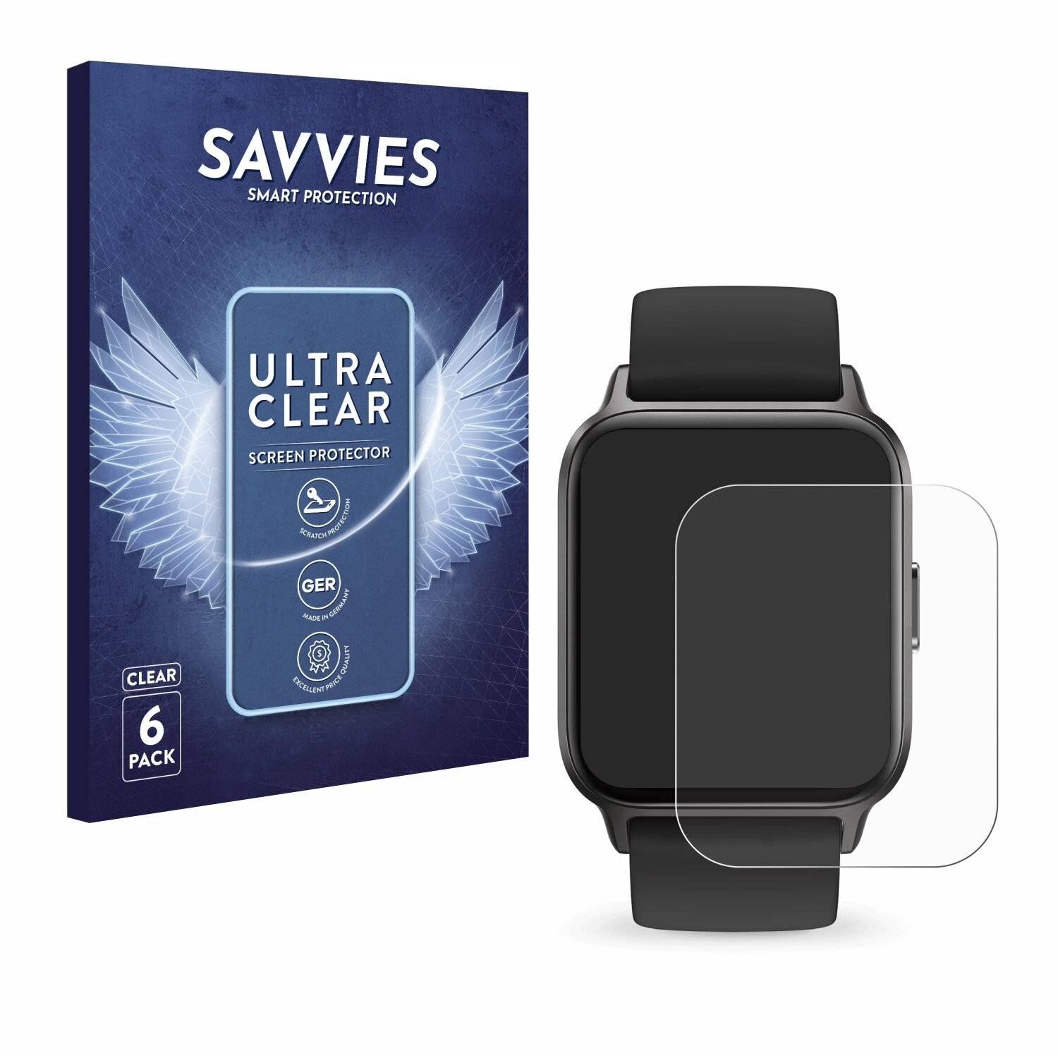 6x Savvies Displayschutz-Folie für Ice-Watch Ice Fit