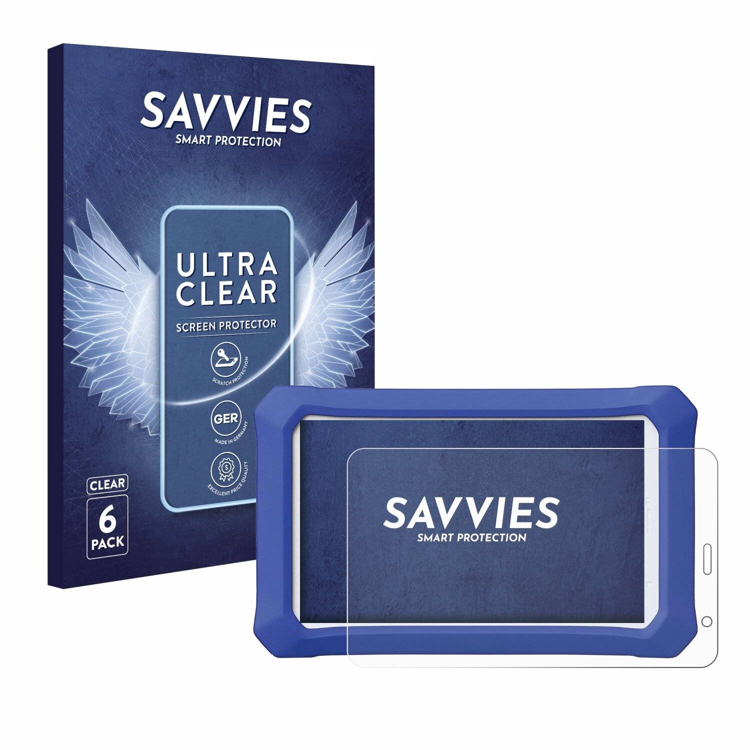 6x Savvies Displayschutz-Folie für Clementoni Clempad