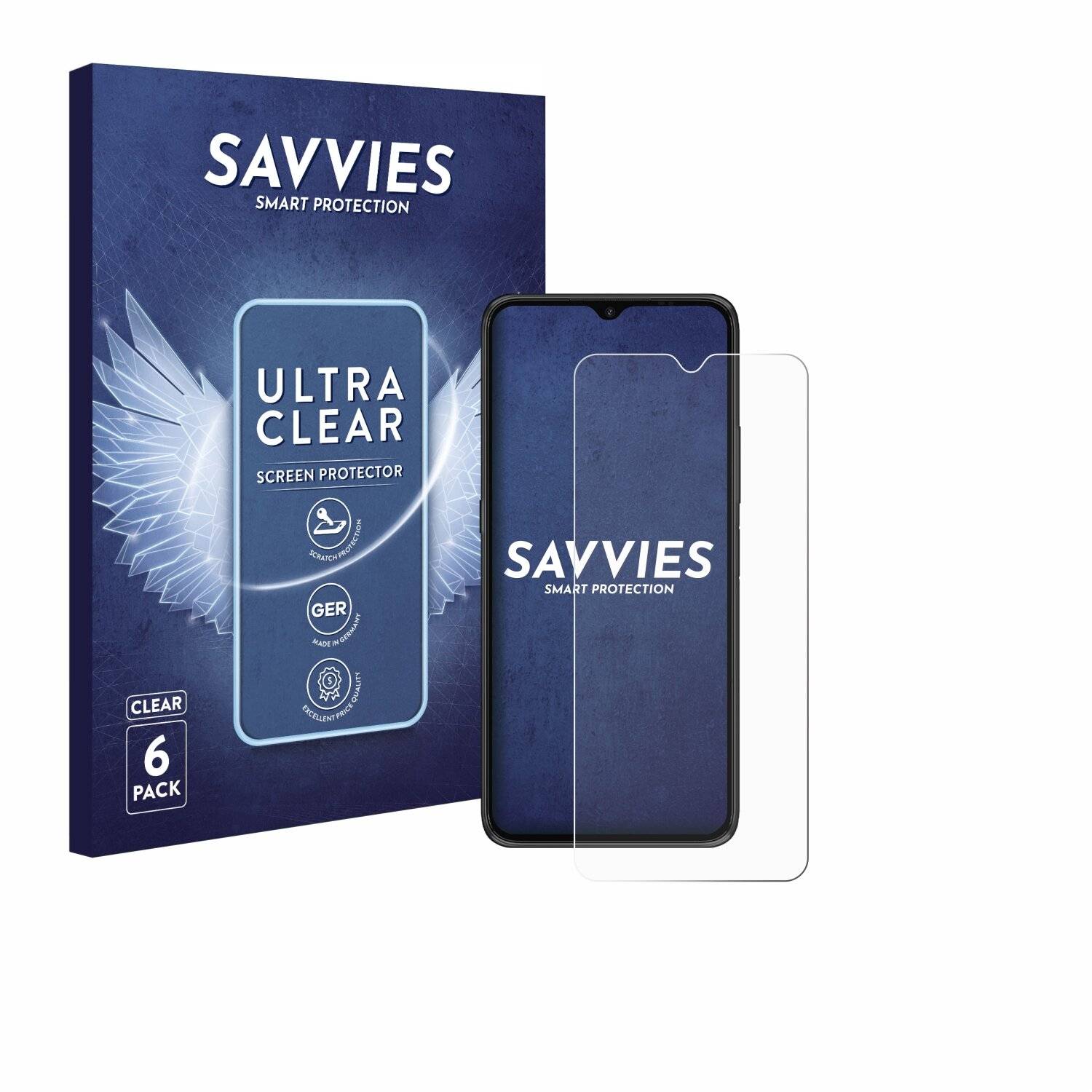 6x Savvies Displayschutz-Folie für Umidigi Power