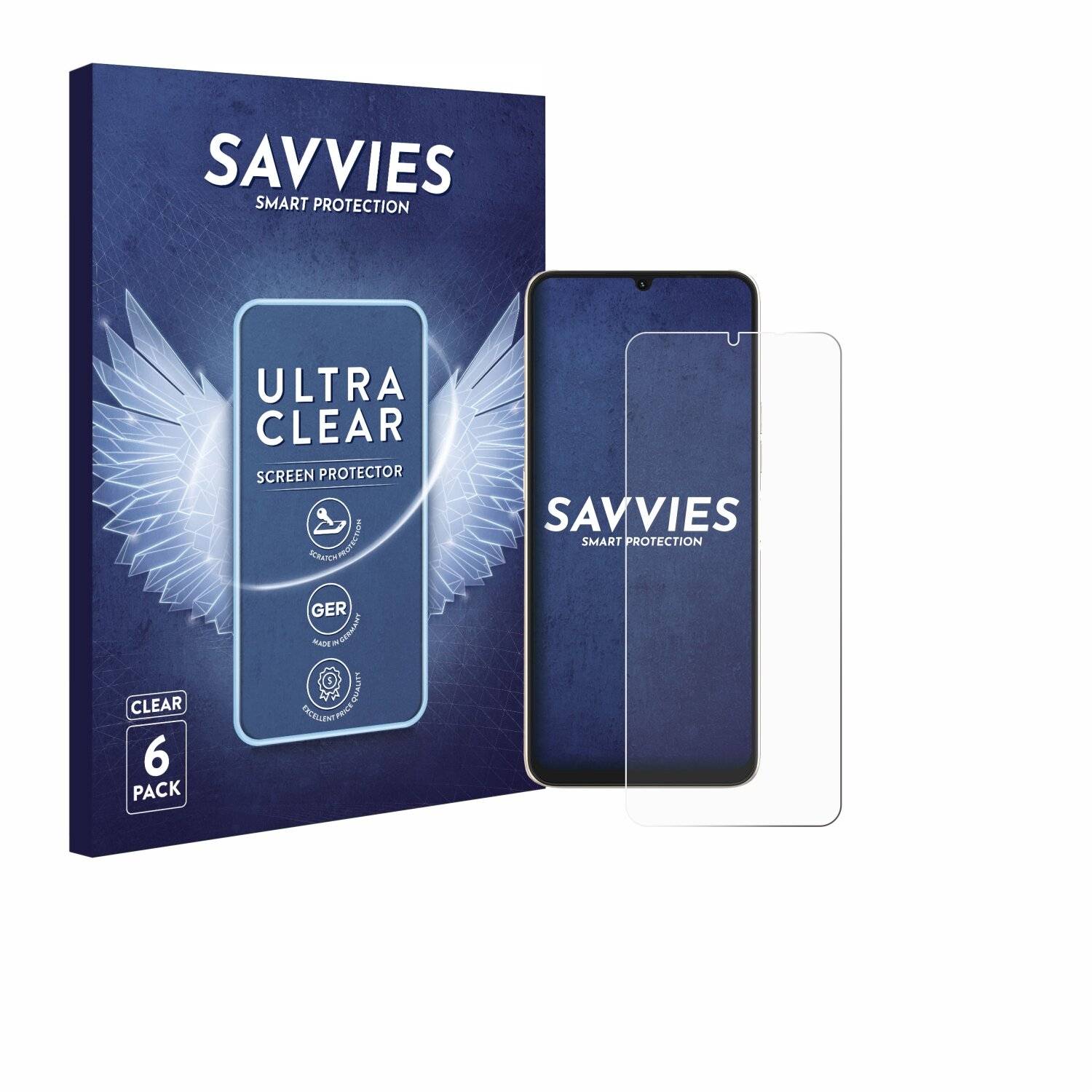 6x Savvies Displayschutz-Folie für Umidigi F3