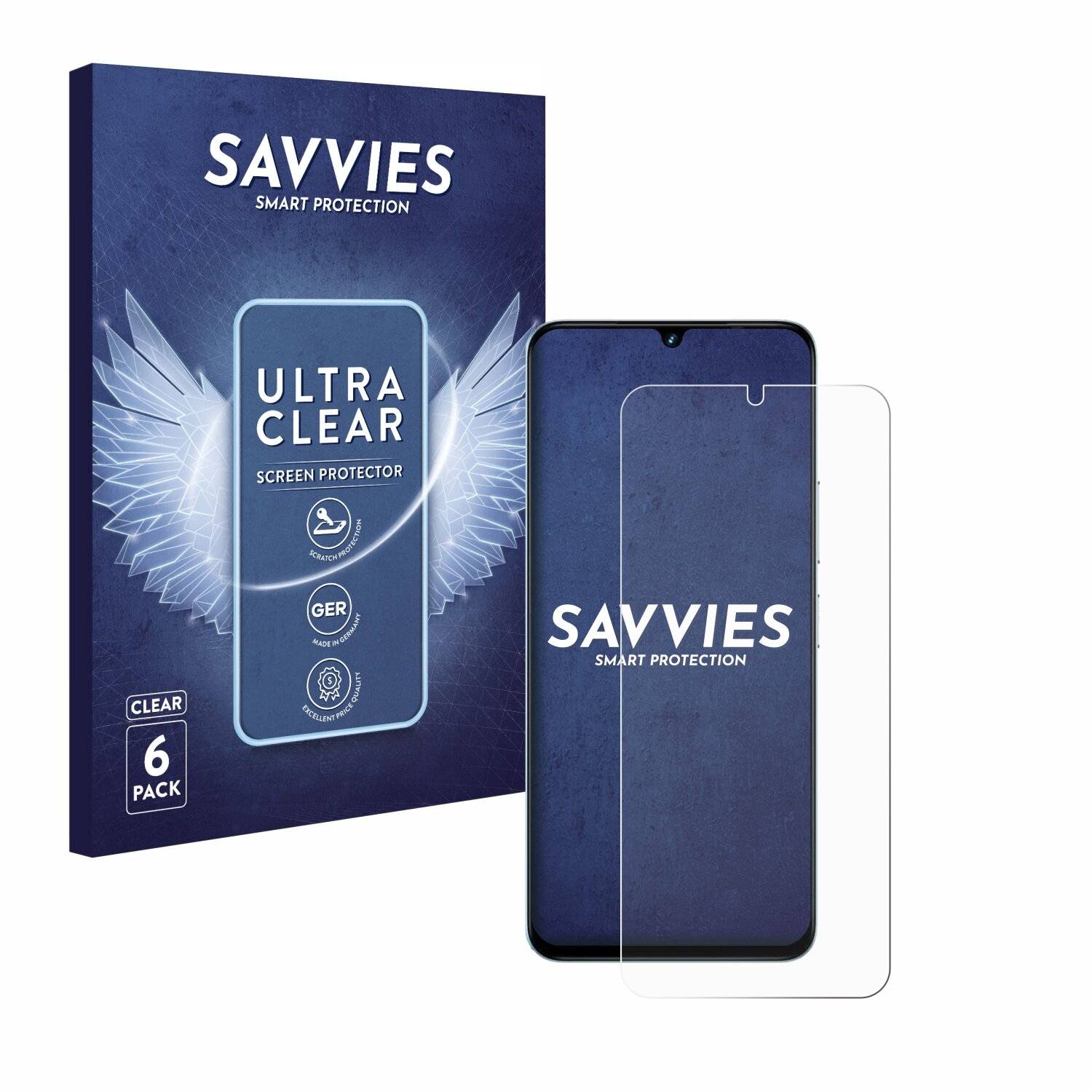 6x Savvies Displayschutz-Folie für Umidigi