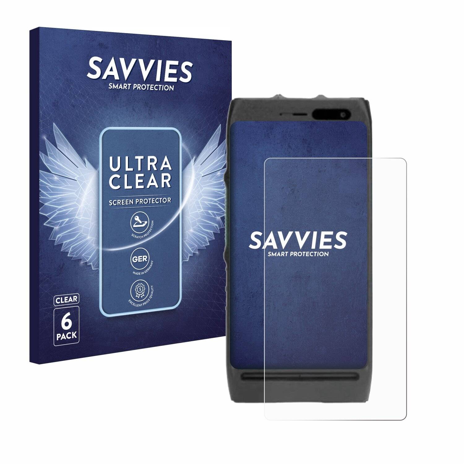 6x Savvies Displayschutz-Folie für Motorola Lex