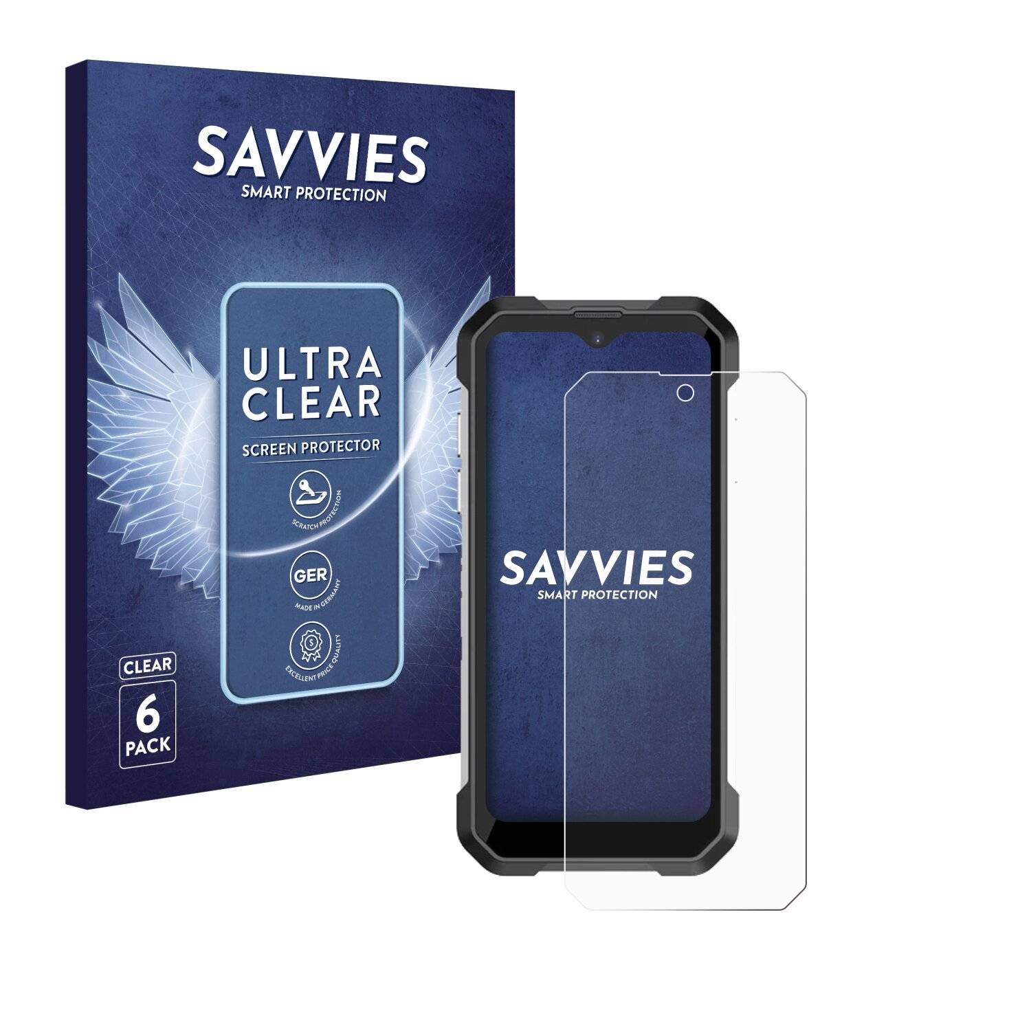6x Savvies Displayschutz-Folie für Unihertz Tank