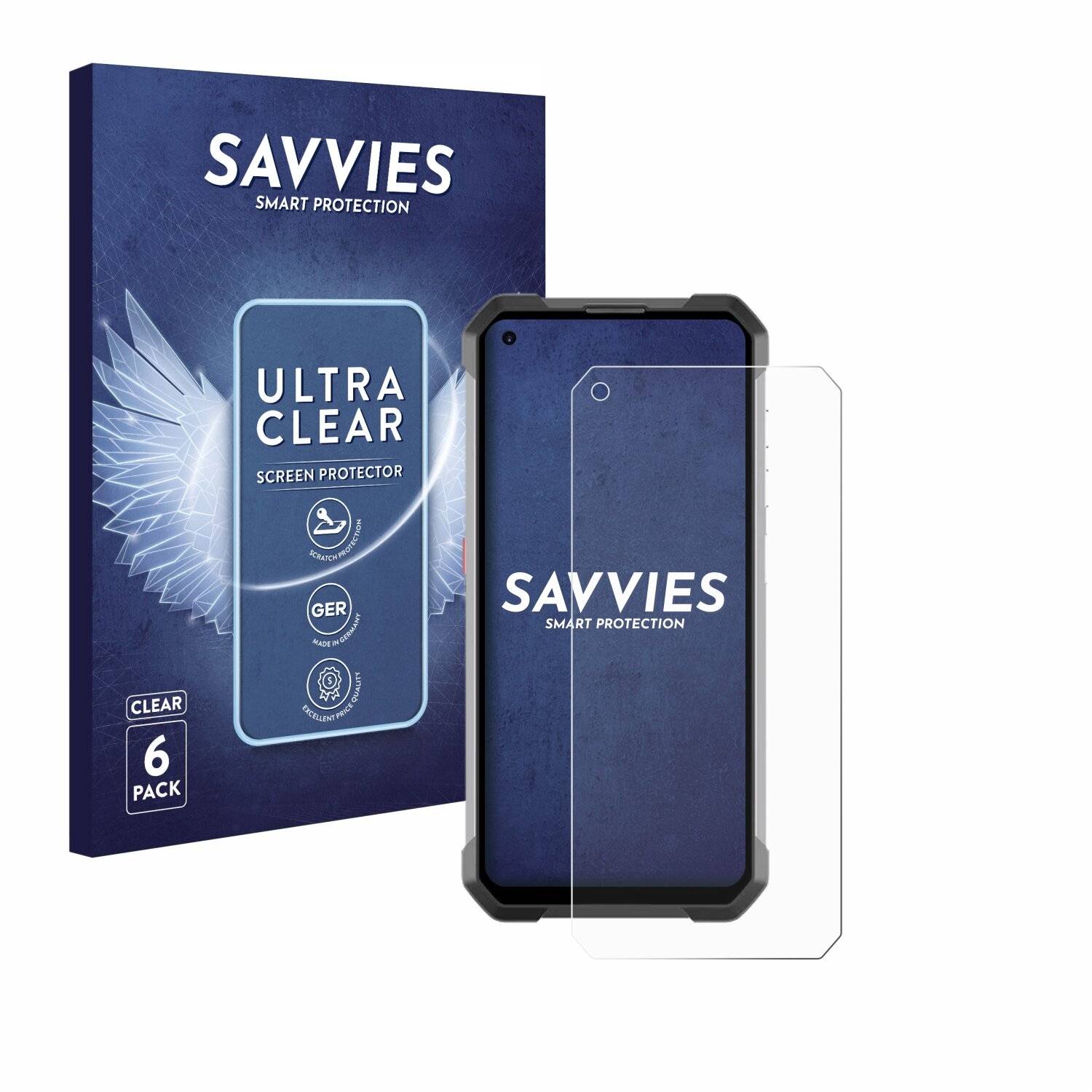 6x Savvies Displayschutz-Folie für Unihertz