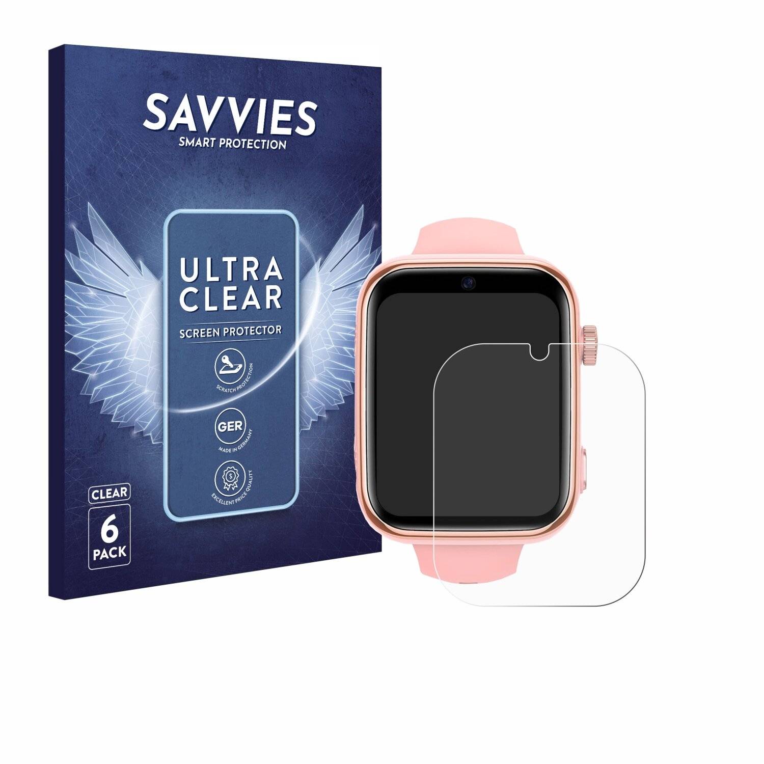 6x Savvies Displayschutz-Folie für Akumaka 4G Kids