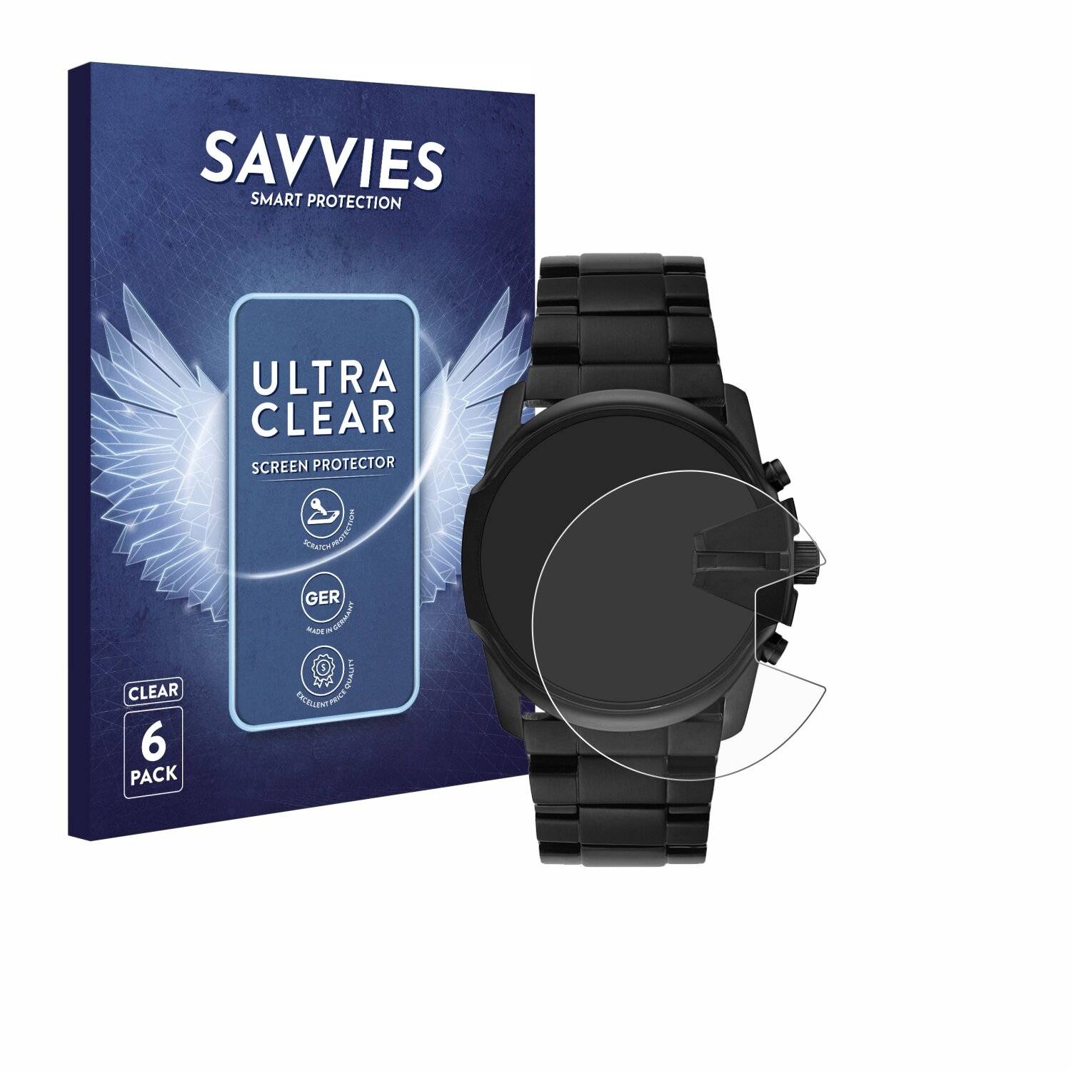6x Savvies Displayschutz-Folie für Diesel Master Chief
