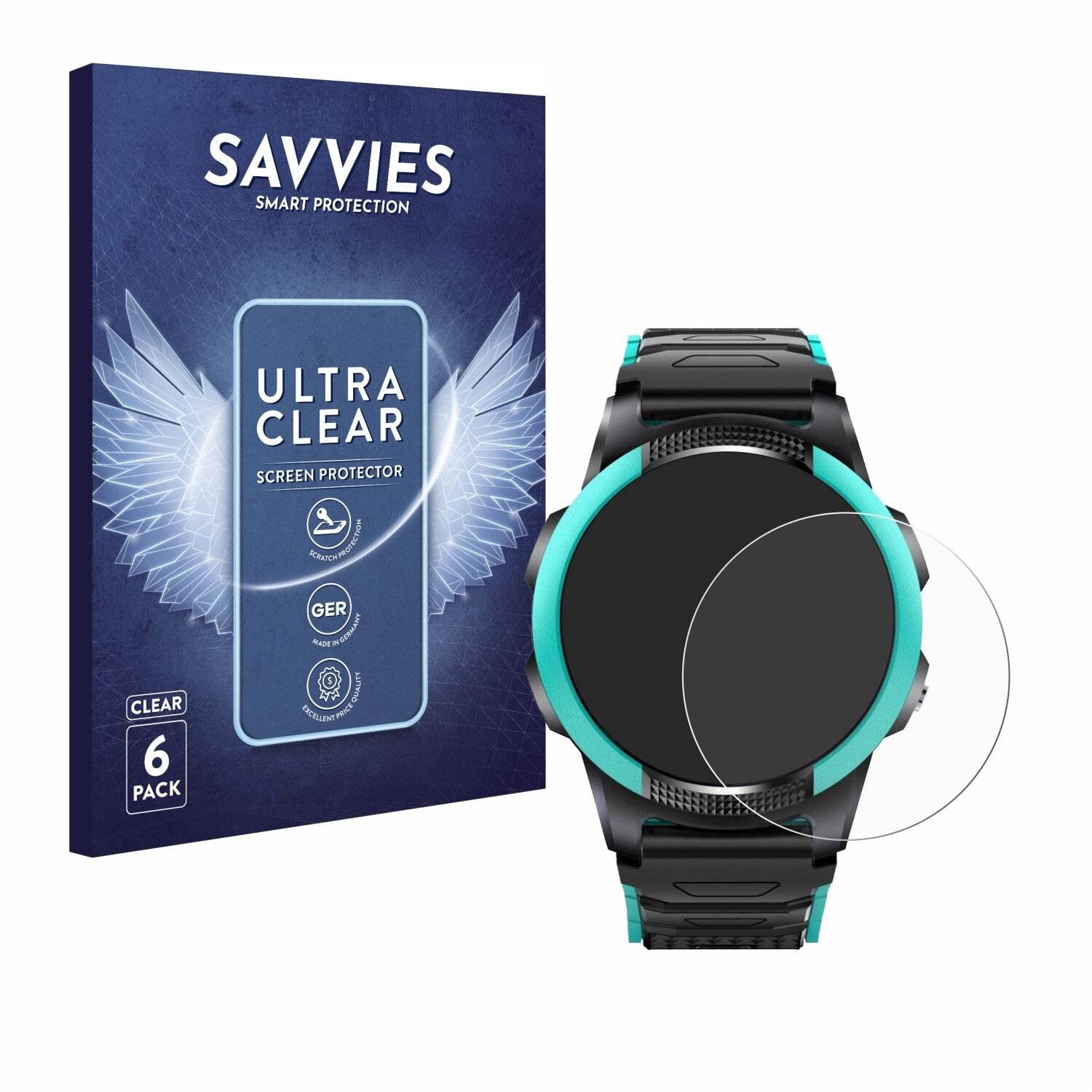 6x Savvies Displayschutz-Folie für SaveFamily Slim