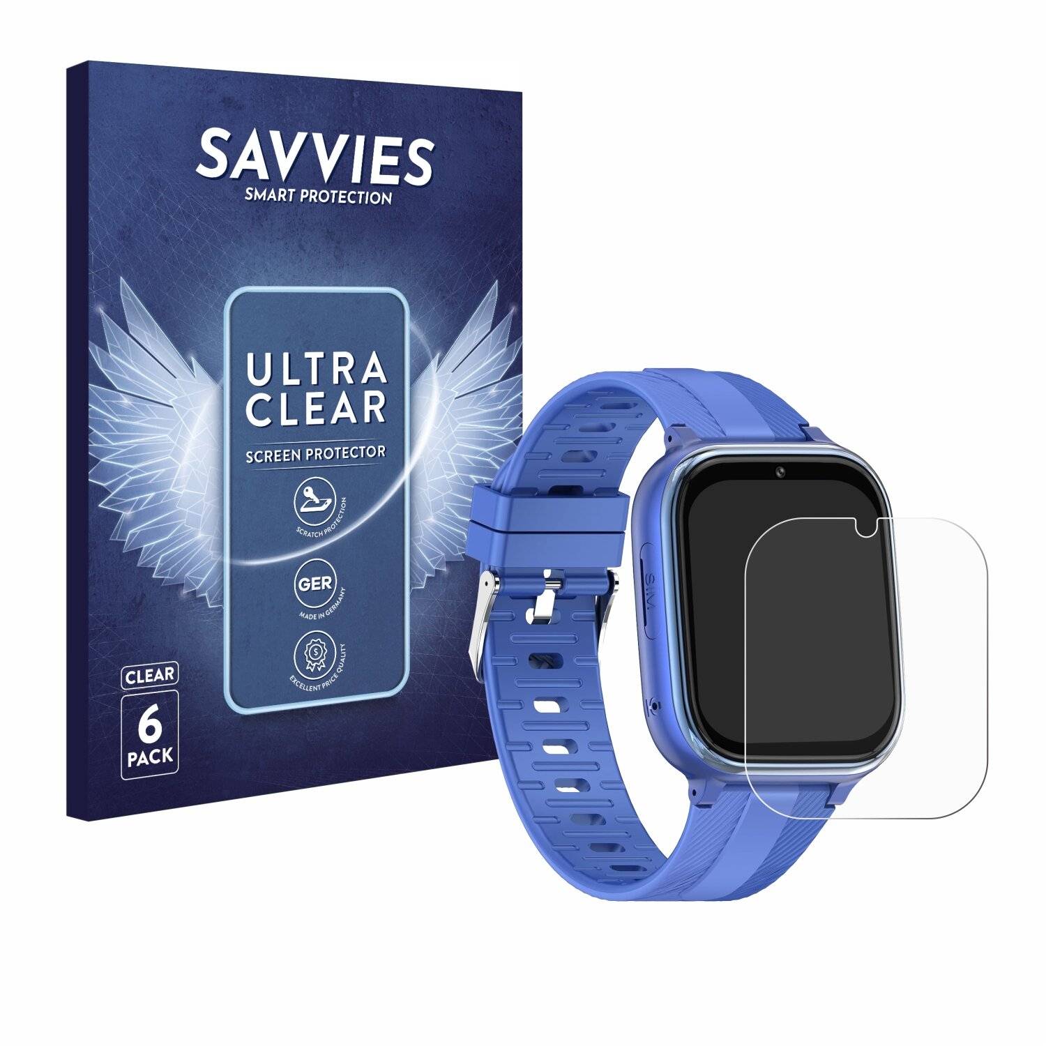 6x Savvies Displayschutz-Folie für Alutoria
