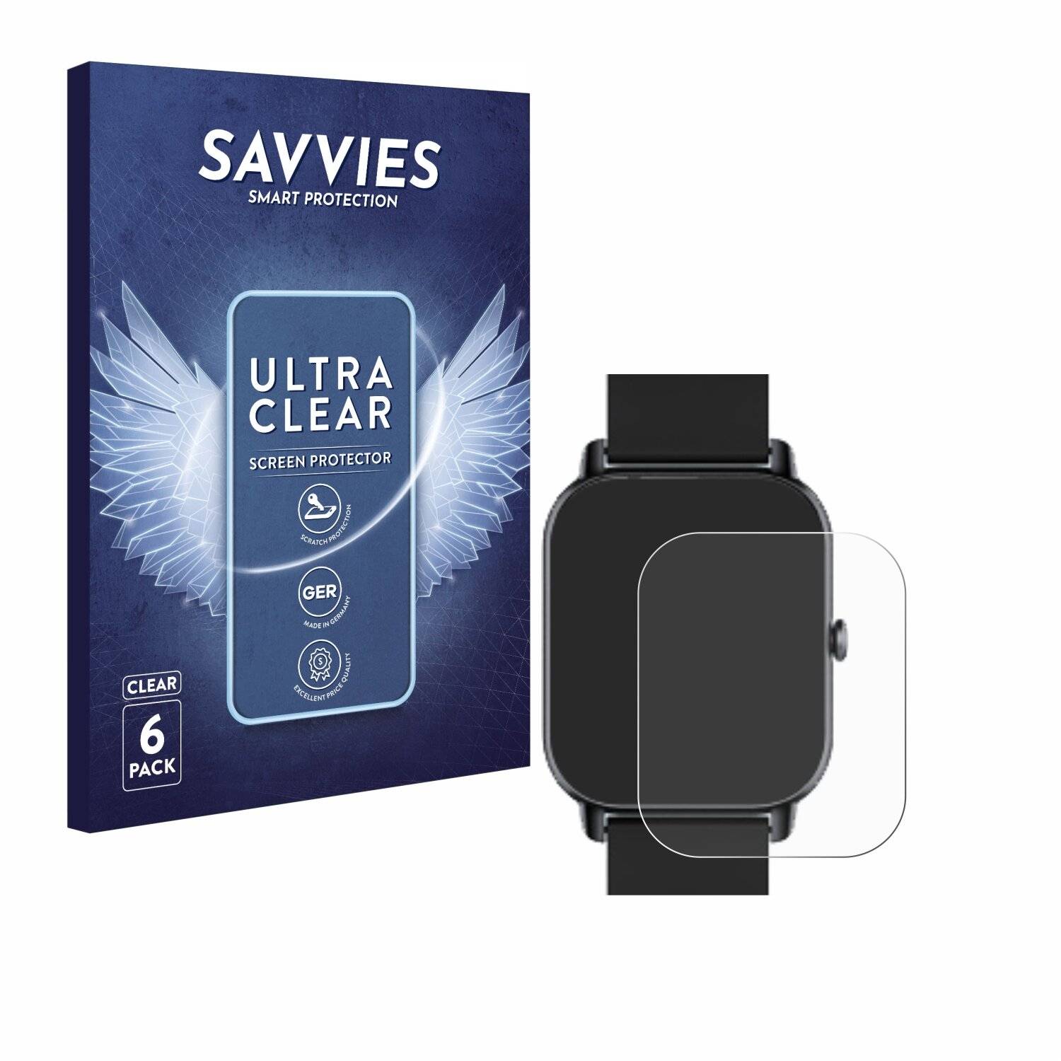 6x Savvies Displayschutz-Folie für Ddidbi P114