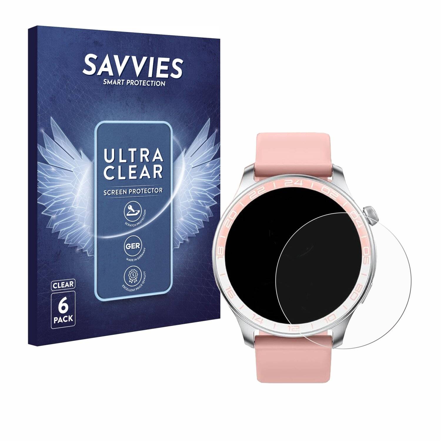 6x Savvies Displayschutz-Folie für Fempoin T10 Pro