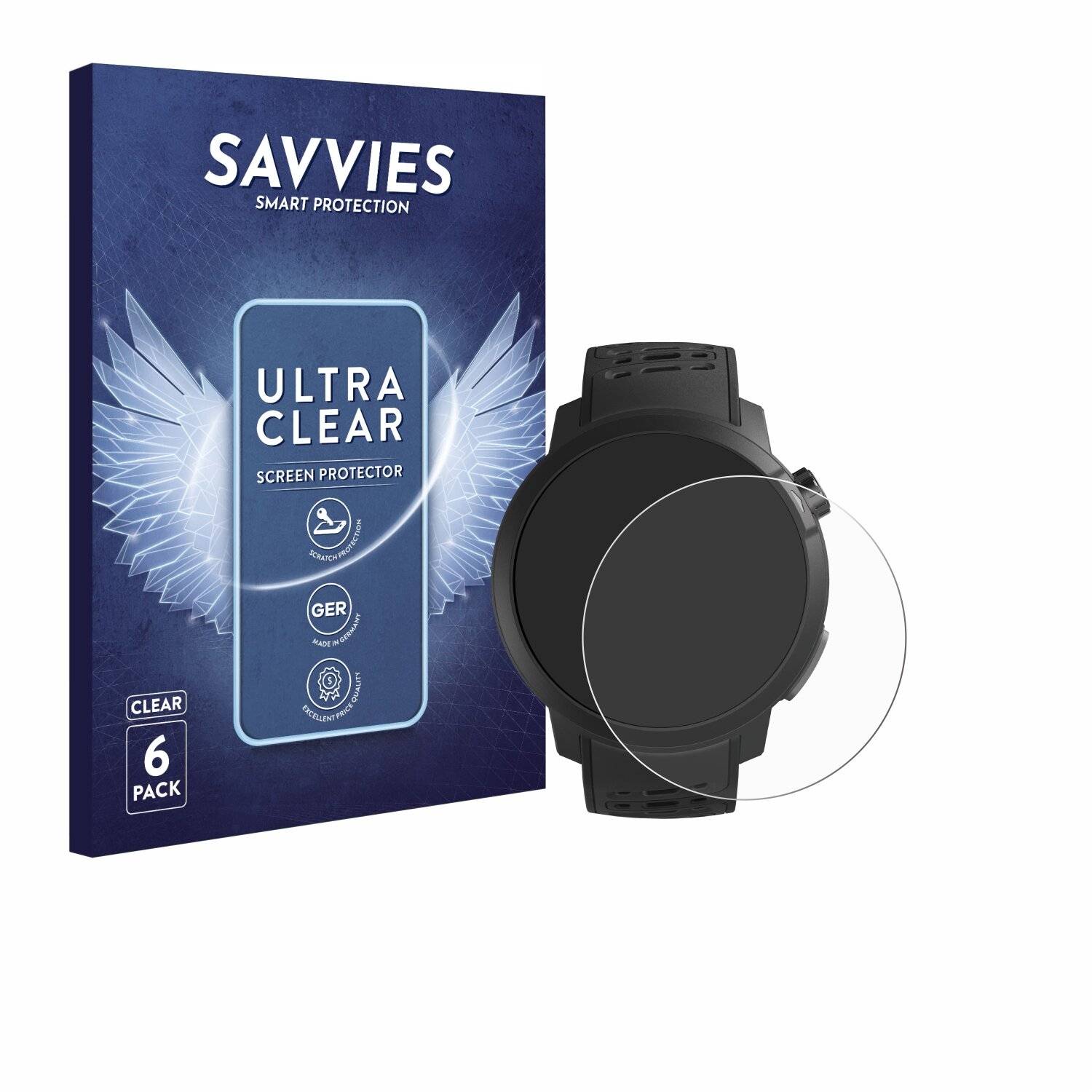 6x Savvies Displayschutz-Folie für Coros Pace