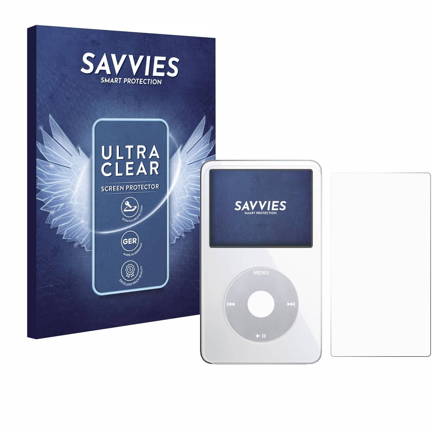 18x Savvies Displayschutz-Folie für Apple iPod Classic Video