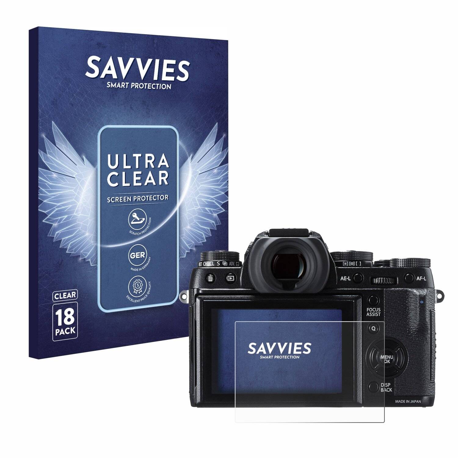 18x Savvies Displayschutz-Folie für Fujifilm