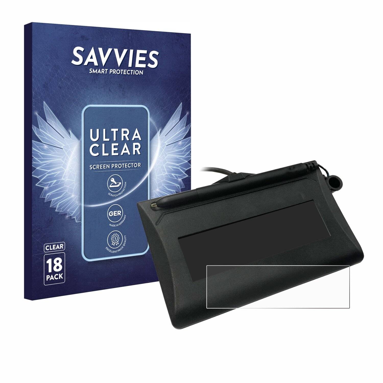 18x Savvies Displayschutz-Folie für Topaz