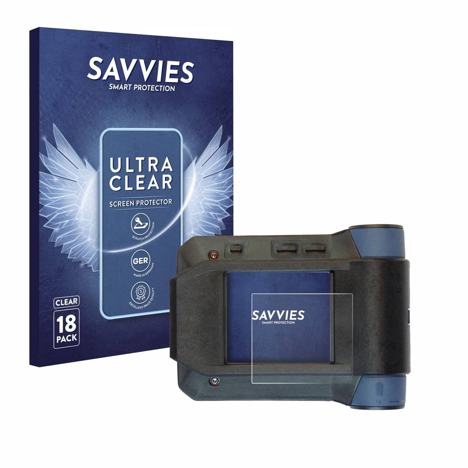 18x Savvies Displayschutz-Folie für Swissphone s.Quad