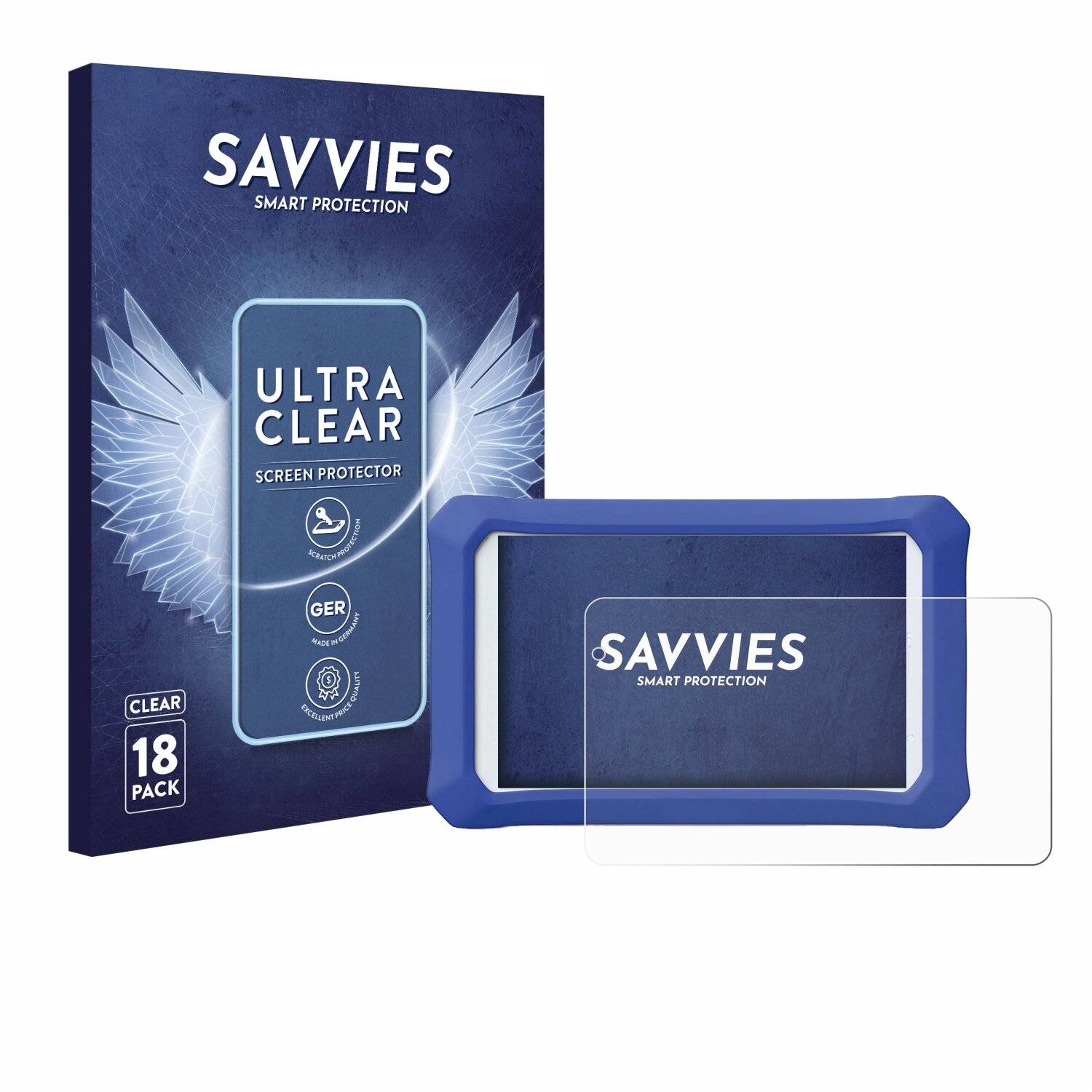 18x Savvies Displayschutz-Folie für Clementoni Clempad X