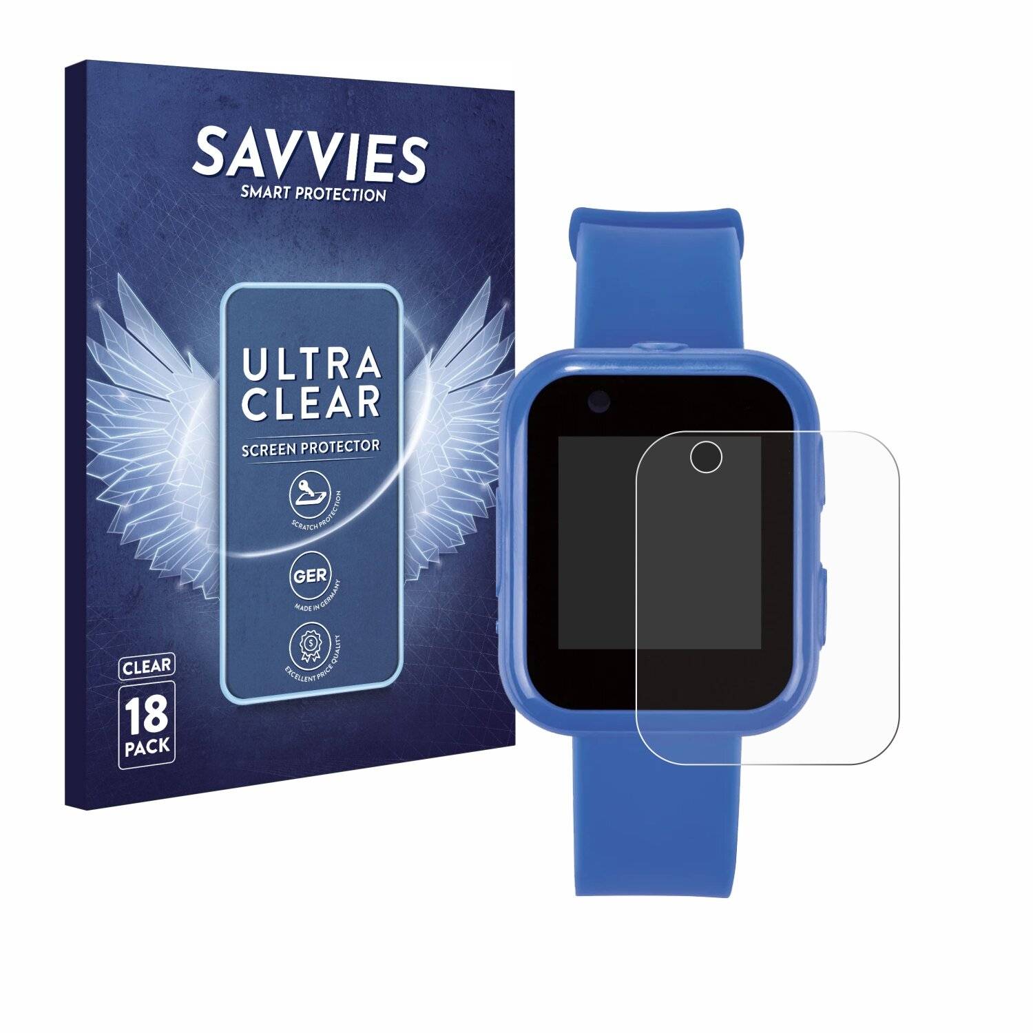 18x Savvies Displayschutz-Folie für SilverCrest Kinder