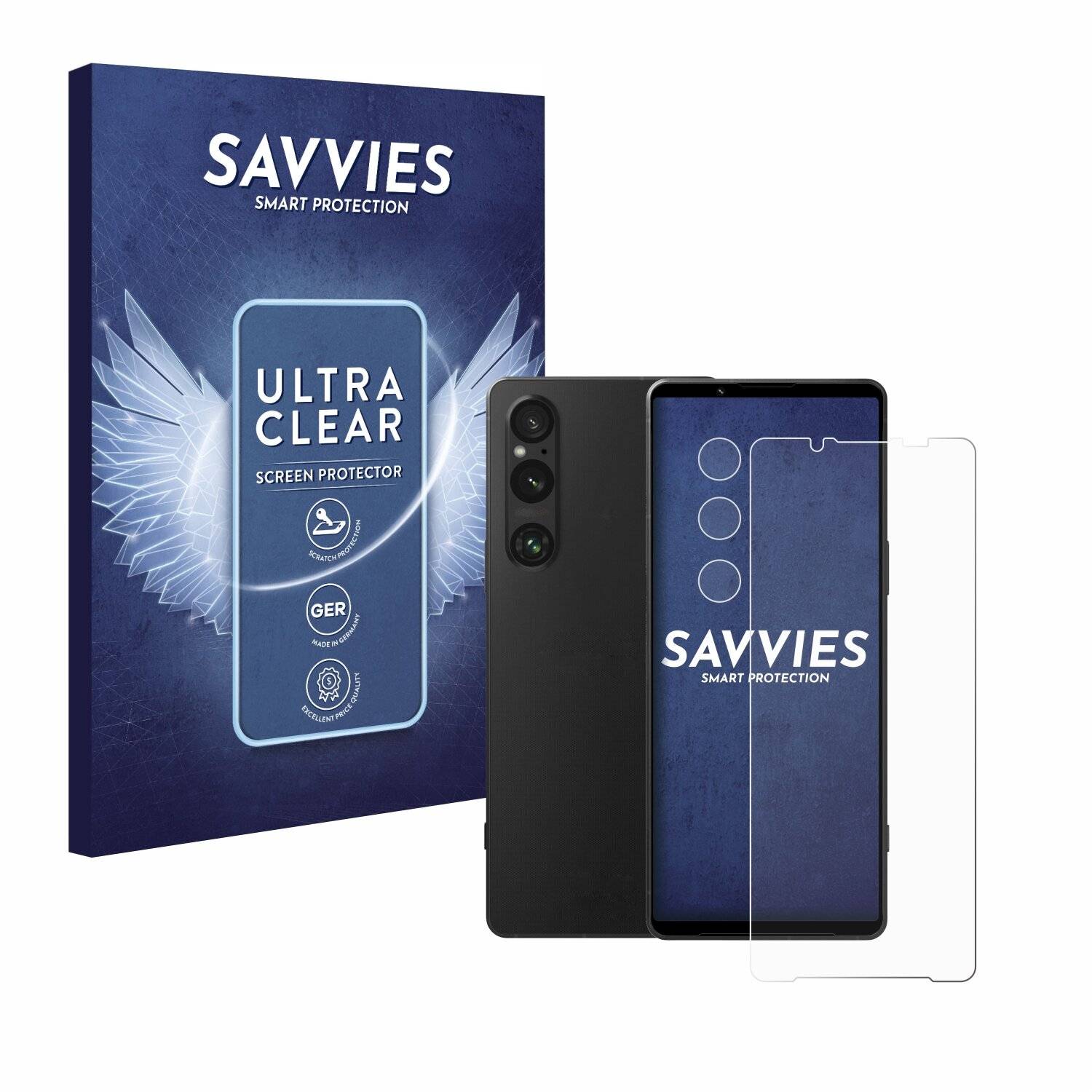 18x Savvies Displayschutz-Folie für Sony Xperia 1 V