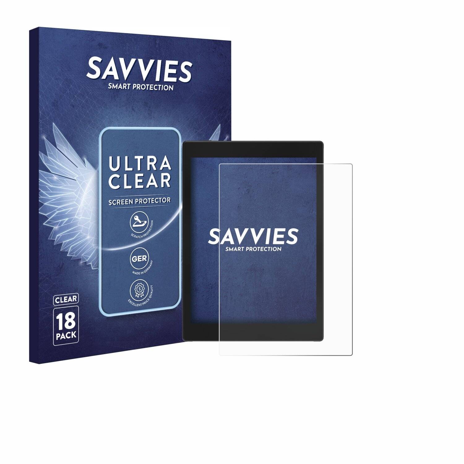 18x Savvies Displayschutz-Folie für Onyx Boox Tab Mini