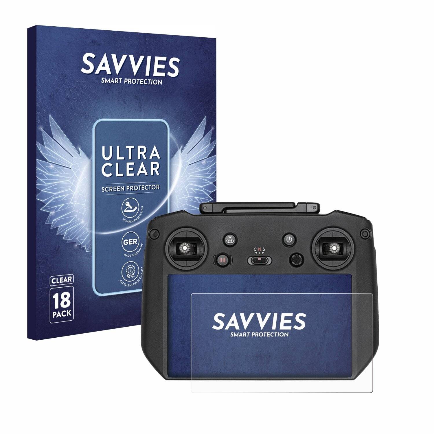 18x Savvies Displayschutz-Folie für DJI Mavic 3 RC
