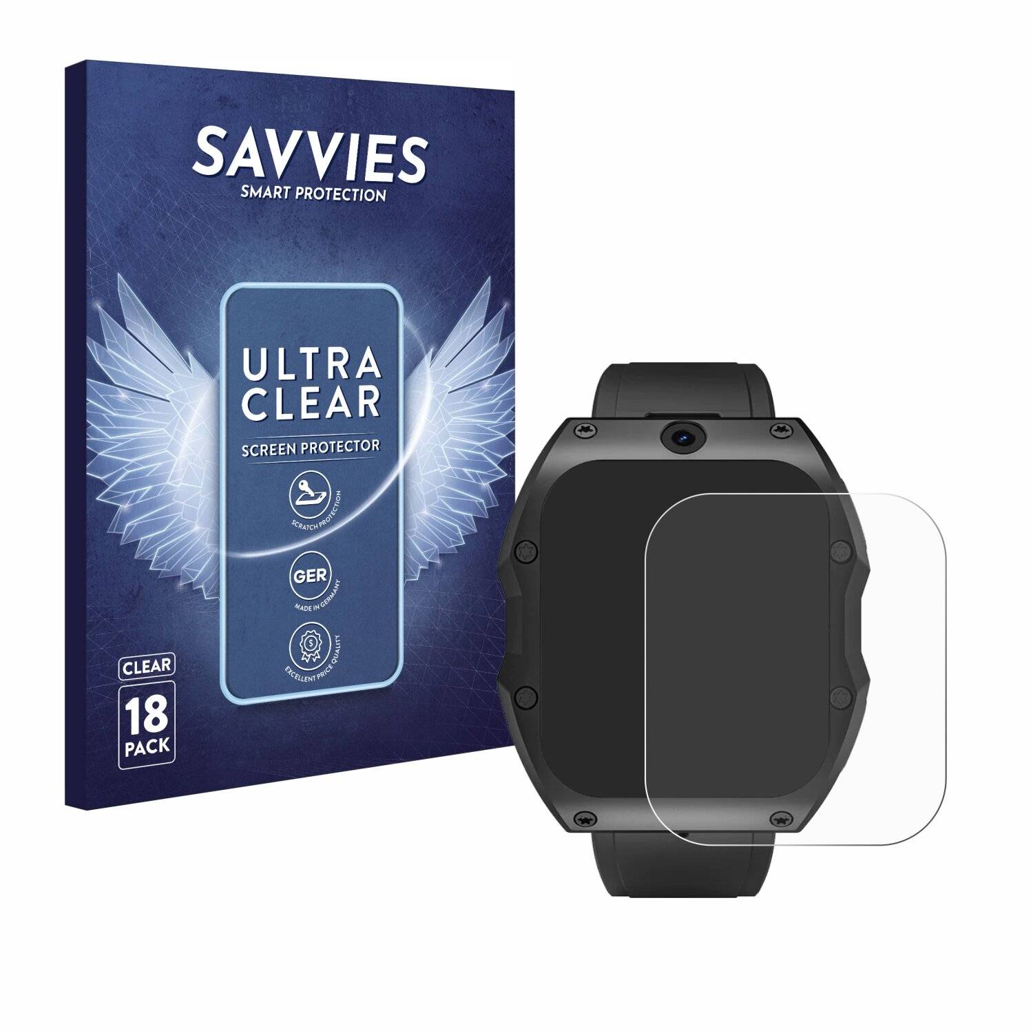 18x Savvies Displayschutz-Folie für Rogbid Model