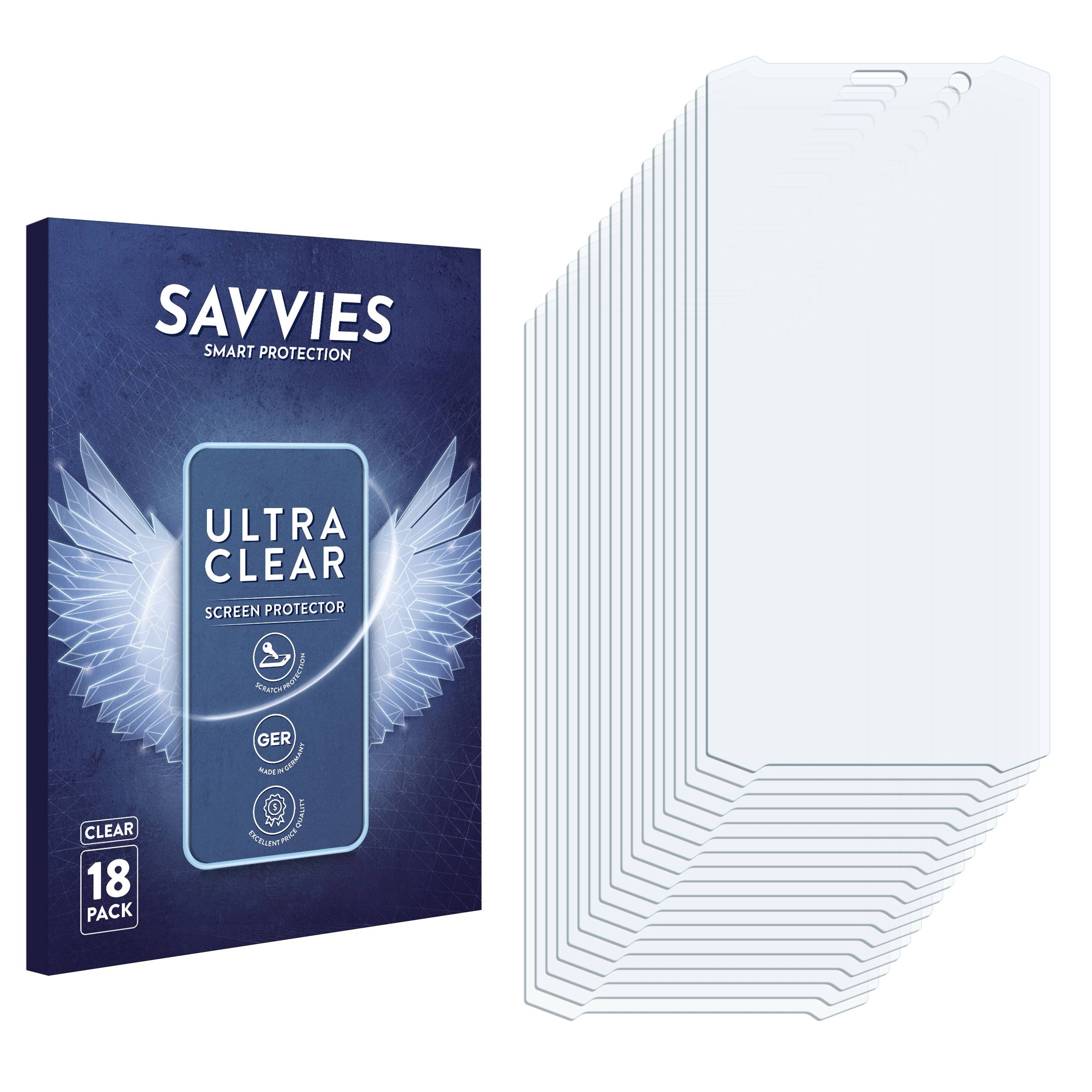 18x Savvies Displayschutz-Folie für RugGear
