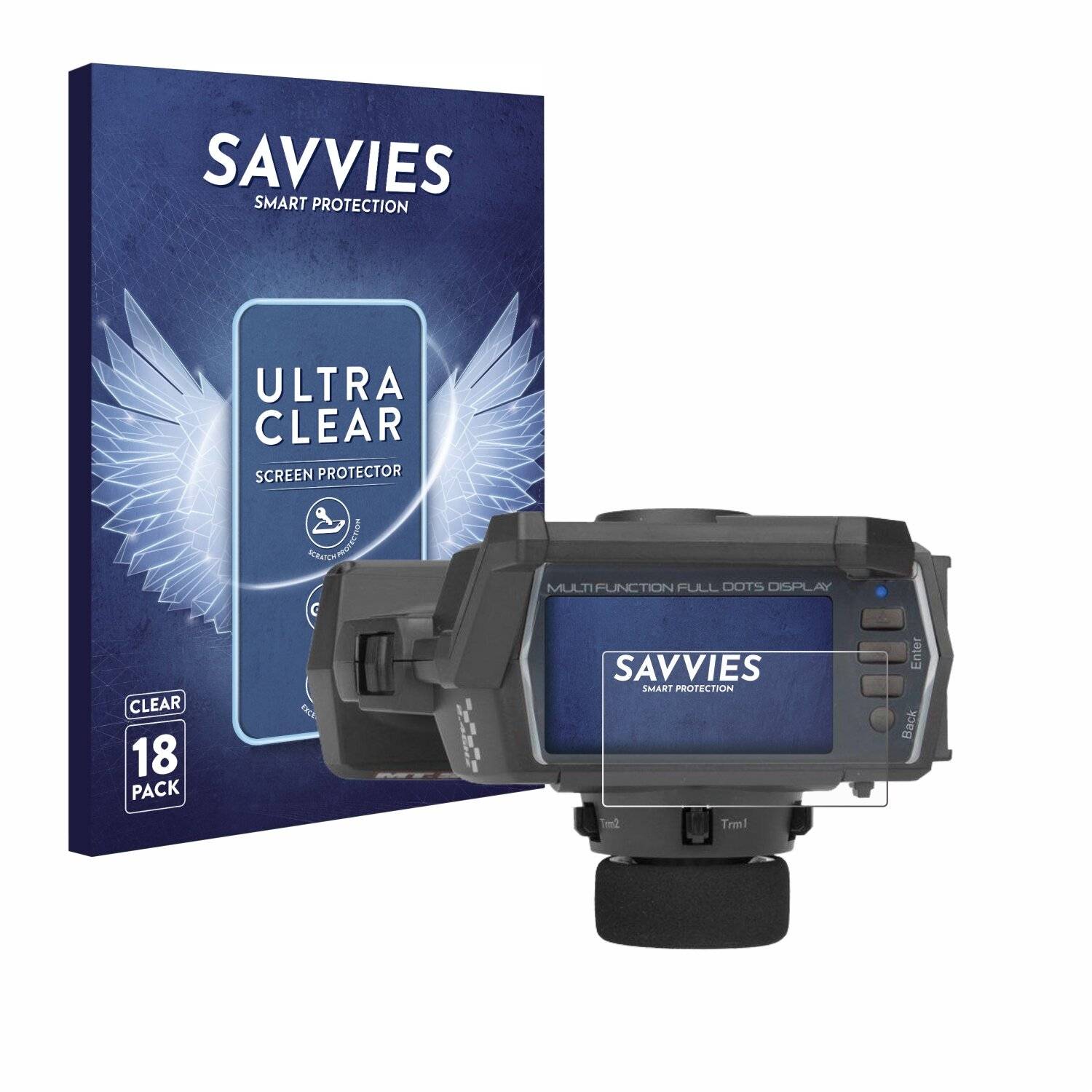 18x Savvies Displayschutz-Folie für Sanwa