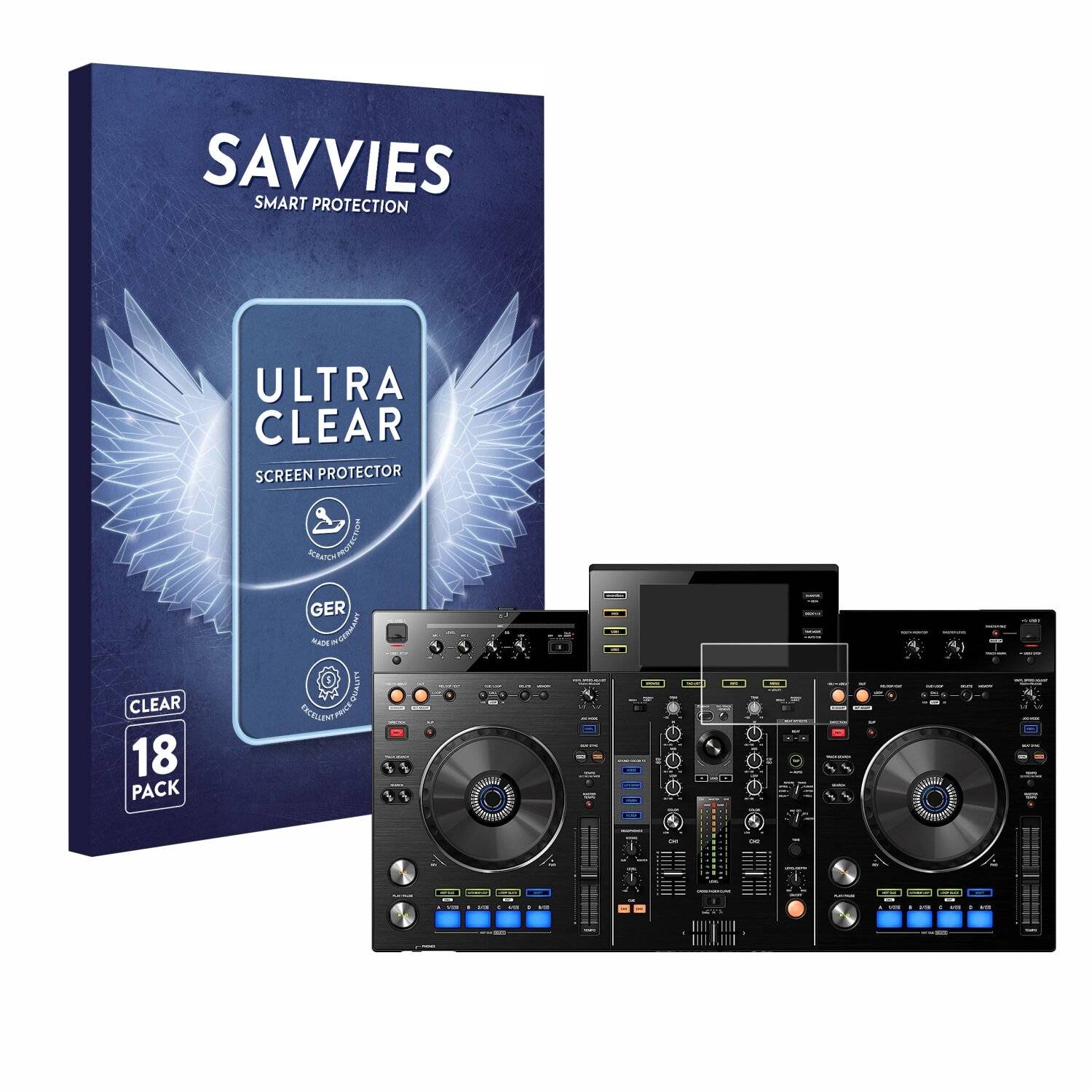 18x Savvies Displayschutz-Folie für Pioneer
