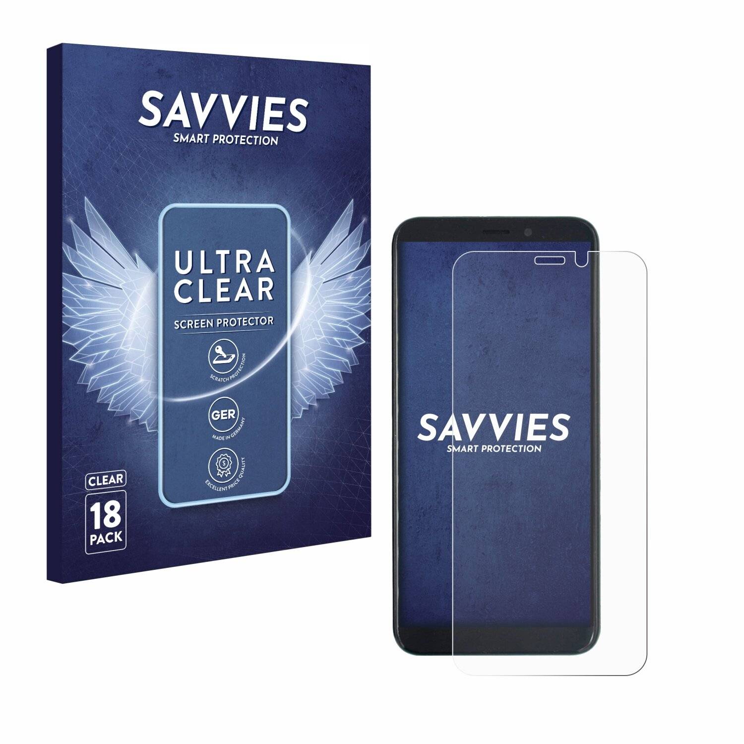 18x Savvies Displayschutz-Folie für PINEPHONE Beta
