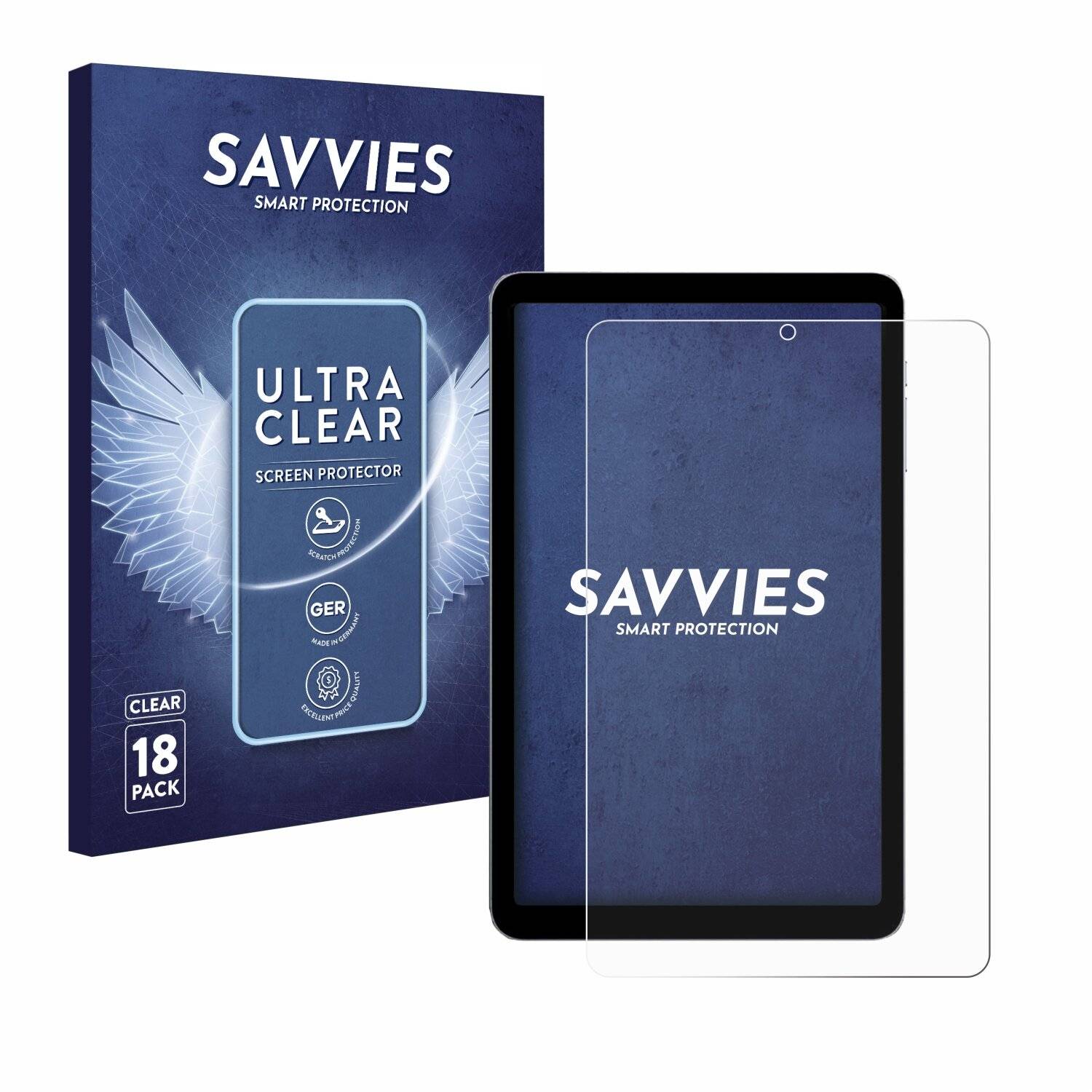 18x Savvies Displayschutz-Folie für Alldocube iPlay 50