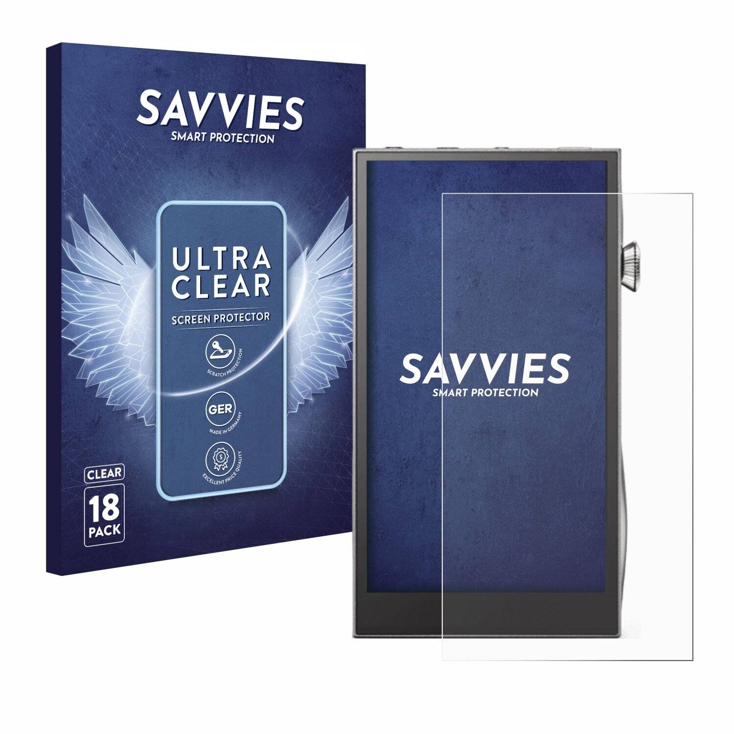 18x Savvies Displayschutz-Folie für Astell&Kern A&futura