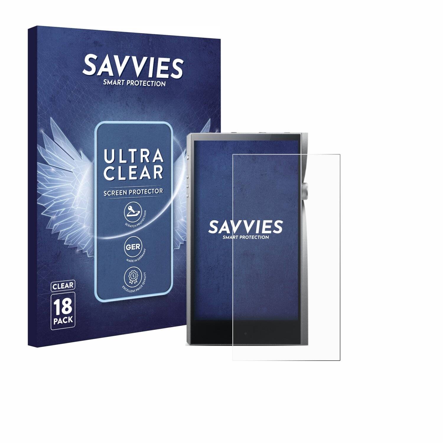 18x Savvies Displayschutz-Folie für Astell&Kern A&futura
