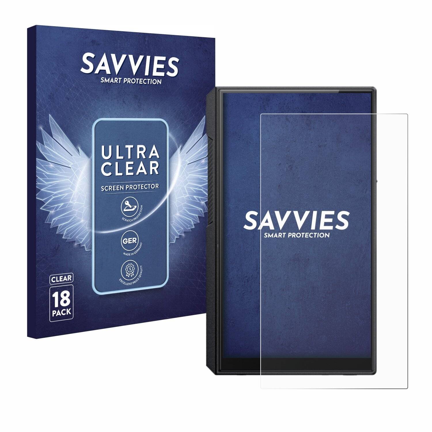 18x Savvies Displayschutz-Folie für FiiO