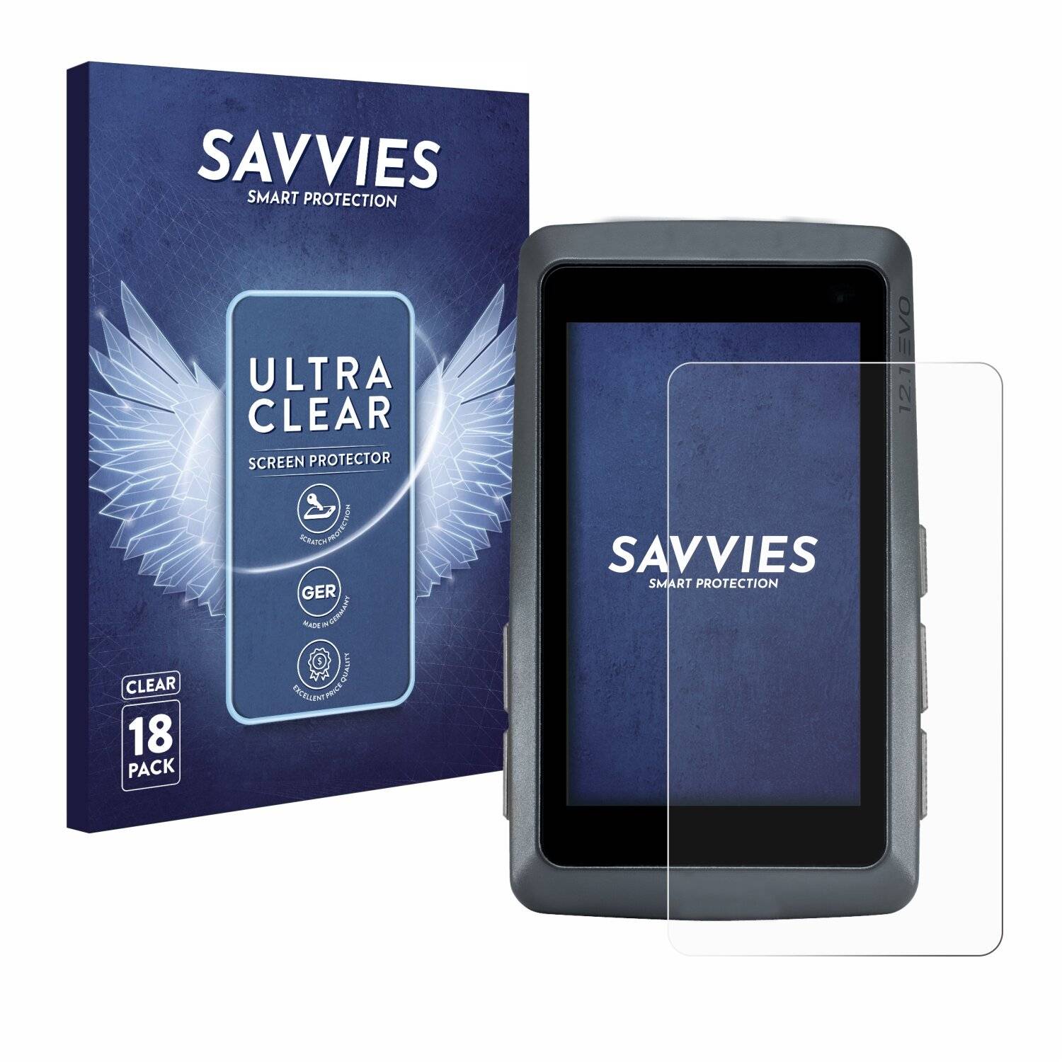18x Savvies Displayschutz-Folie für Sigma ROX 12.1