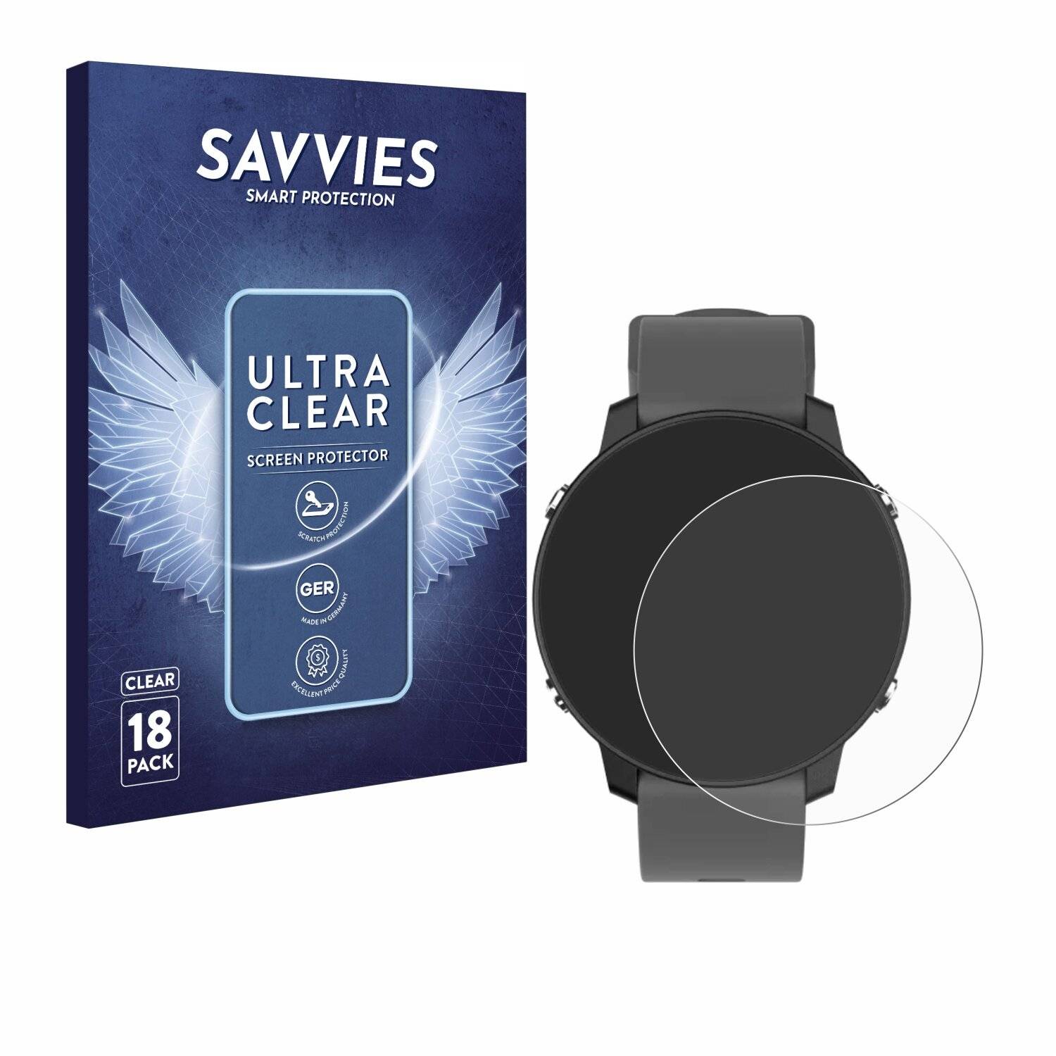 18x Savvies Displayschutz-Folie für Shot Scope G5 GPS