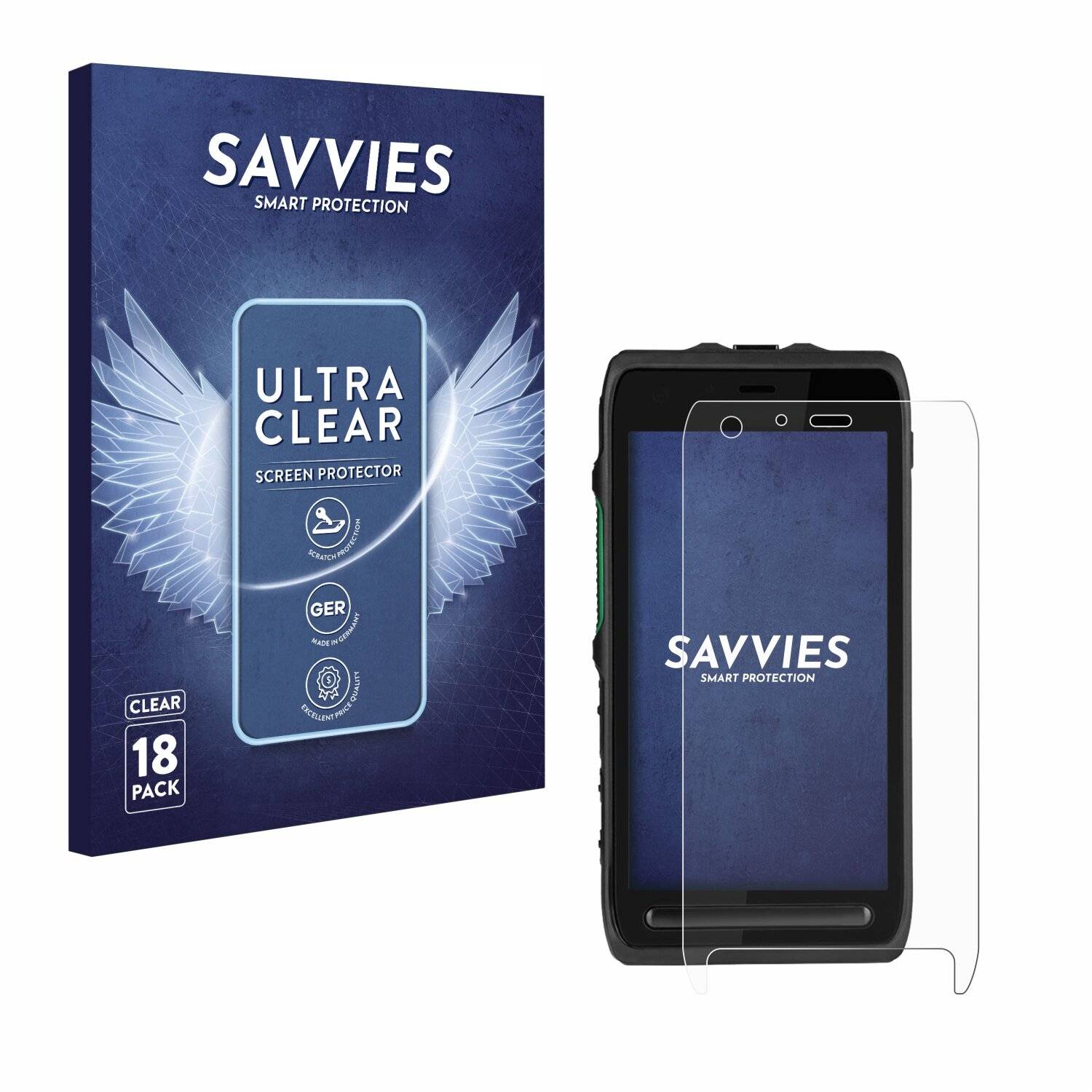 18x Savvies Displayschutz-Folie für Motorola LEX