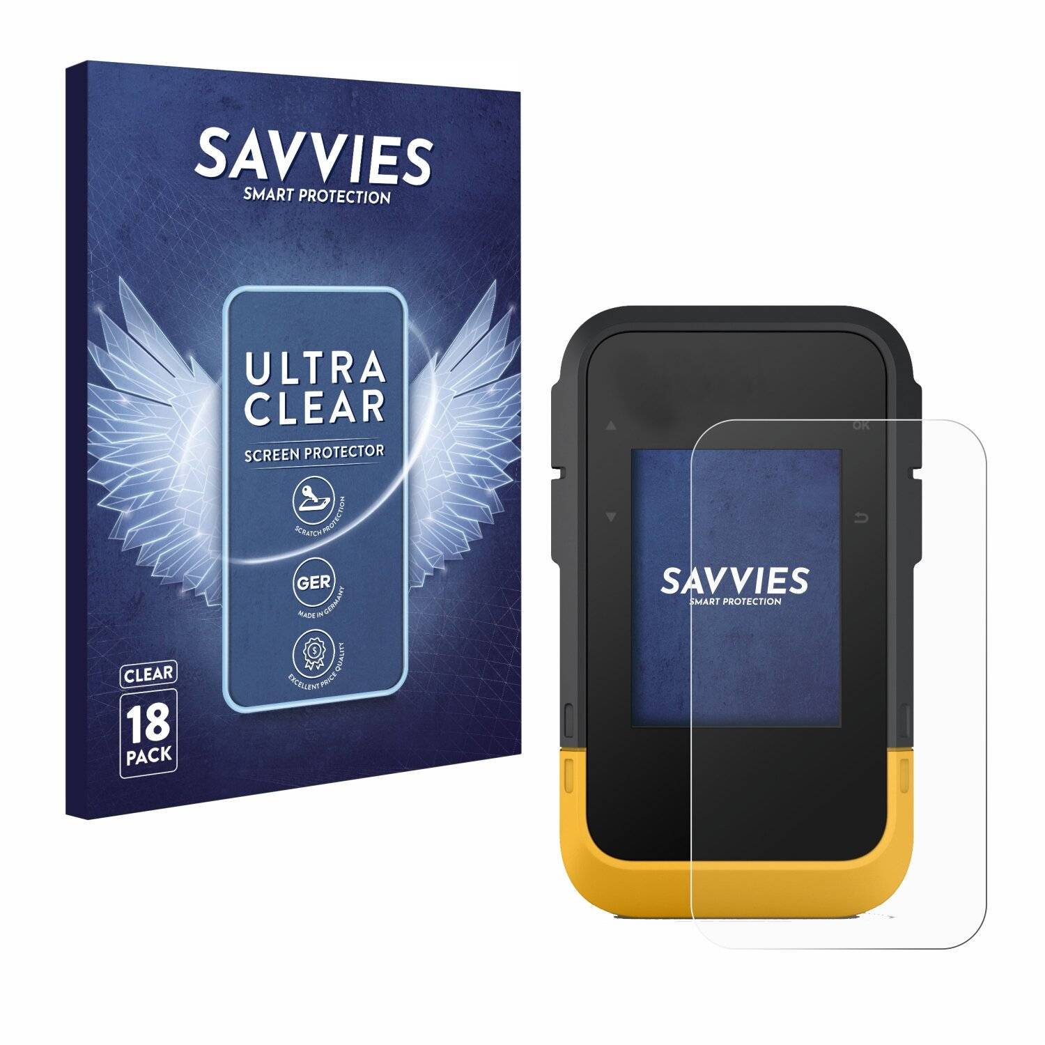 18x Savvies Displayschutz-Folie für Garmin eTrex