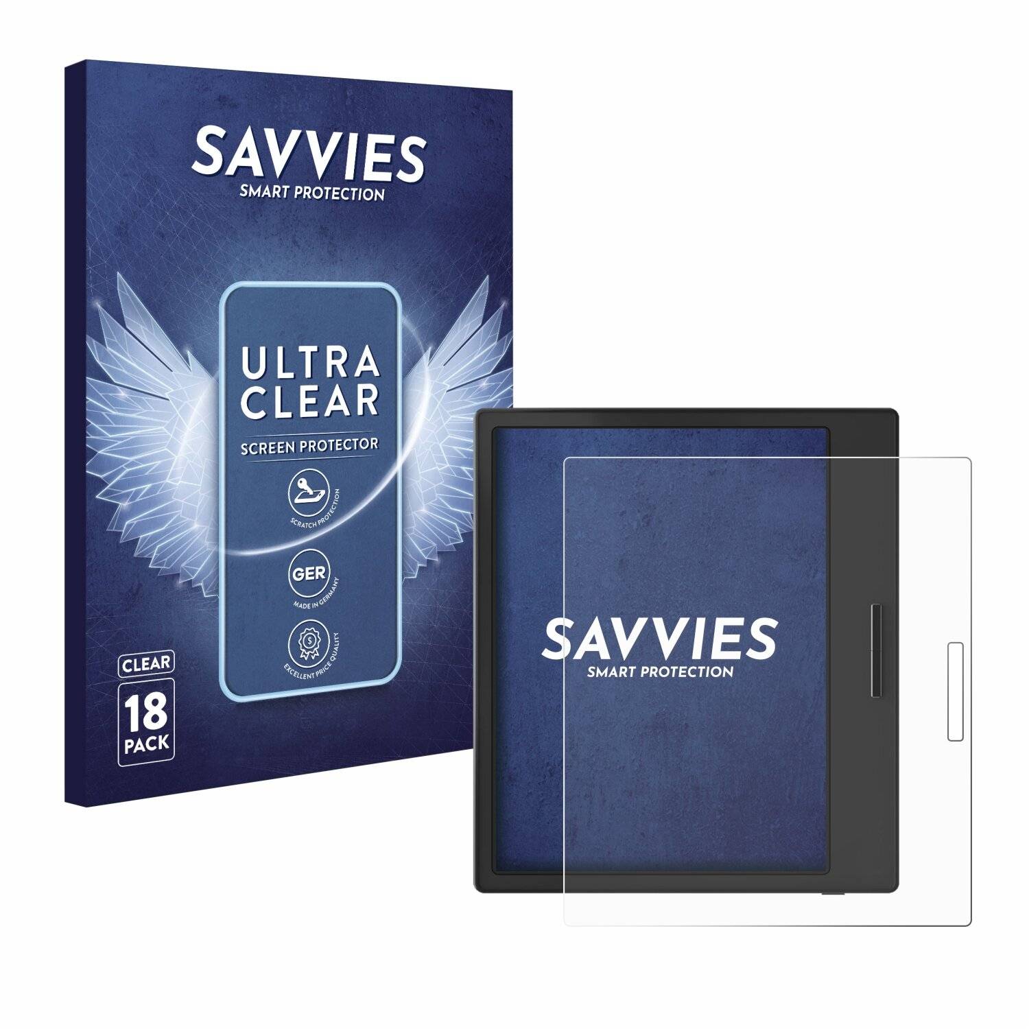 18x Savvies Displayschutz-Folie für Onyx Boox