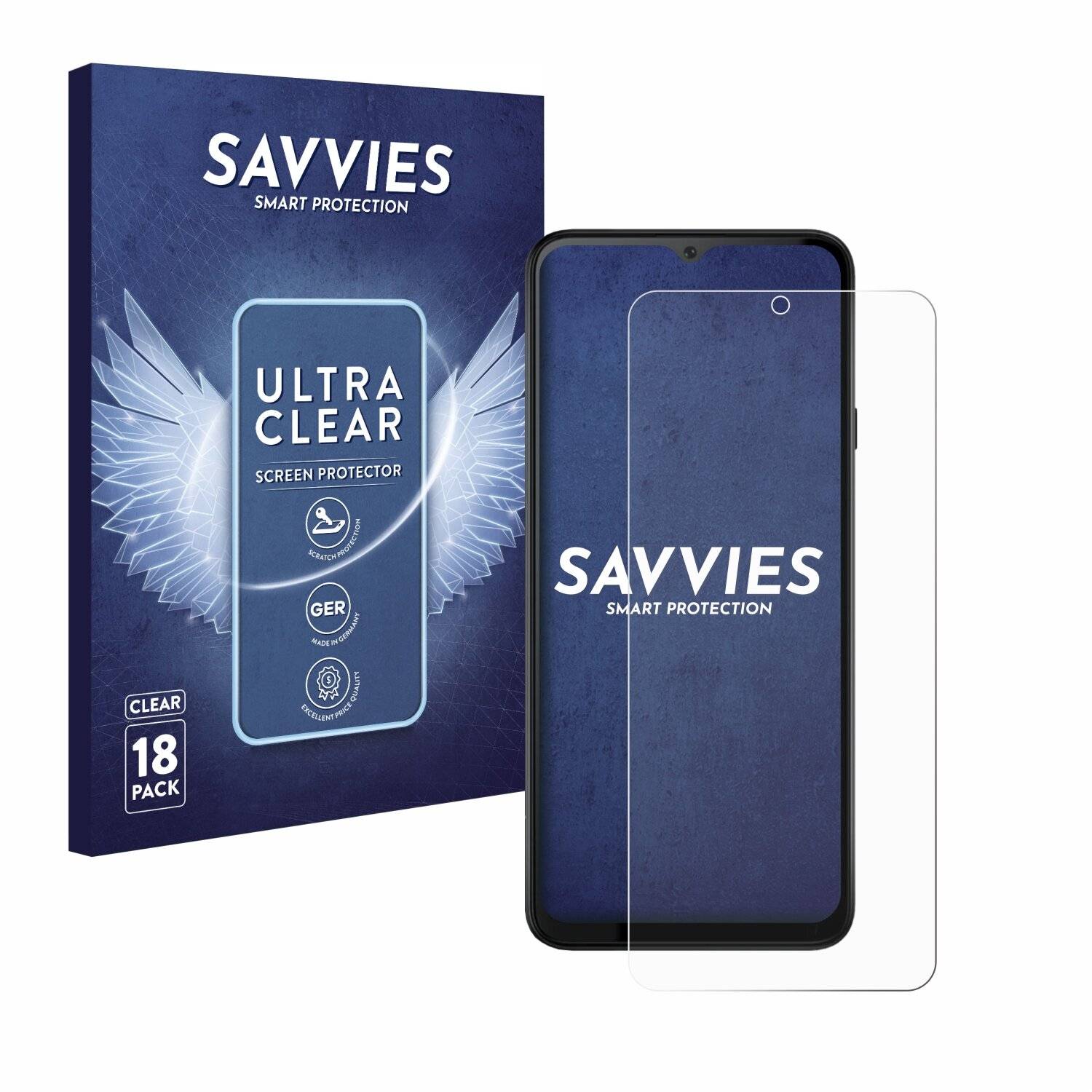 18x Savvies Displayschutz-Folie für Cubot Note