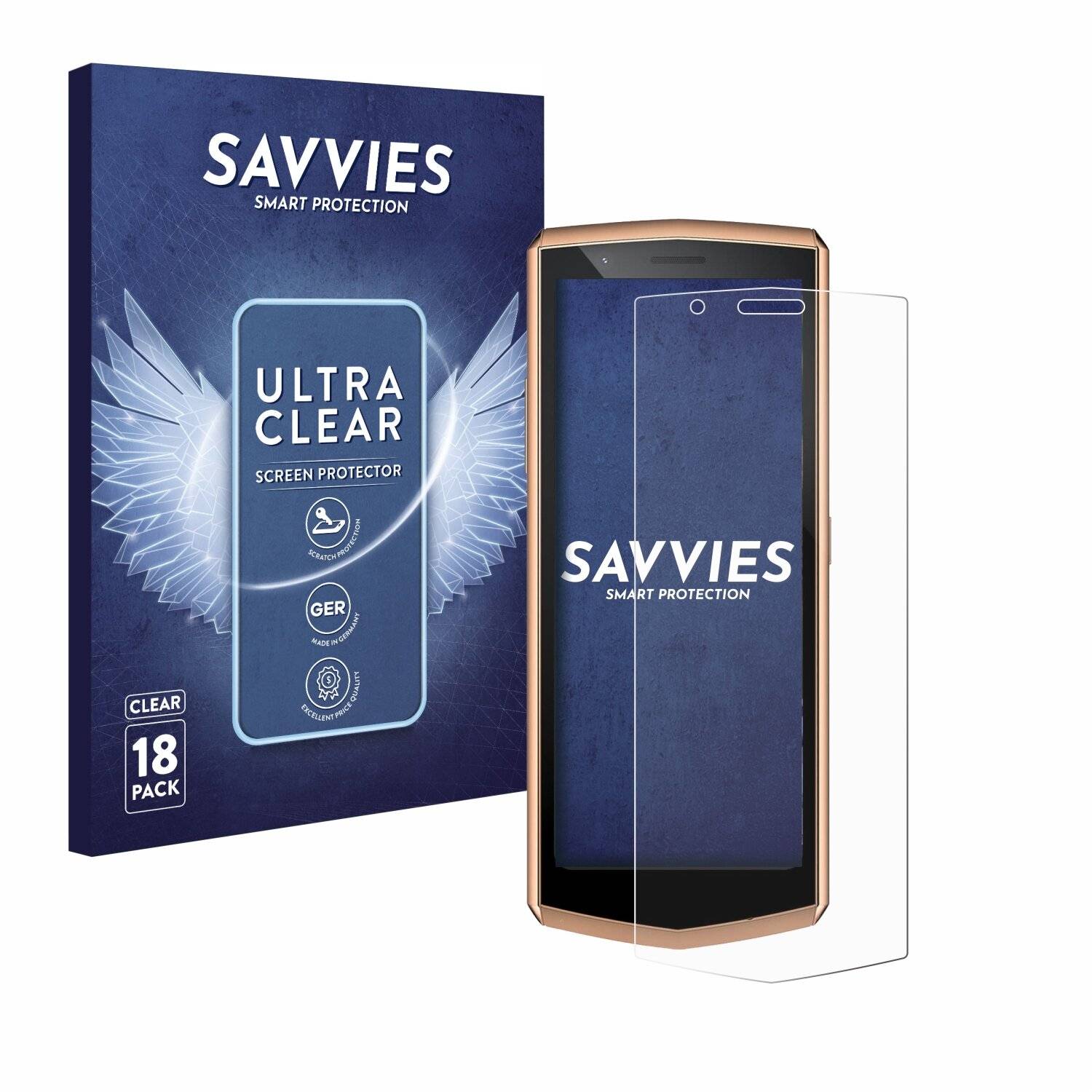 18x Savvies Displayschutz-Folie für Cubot Pocket