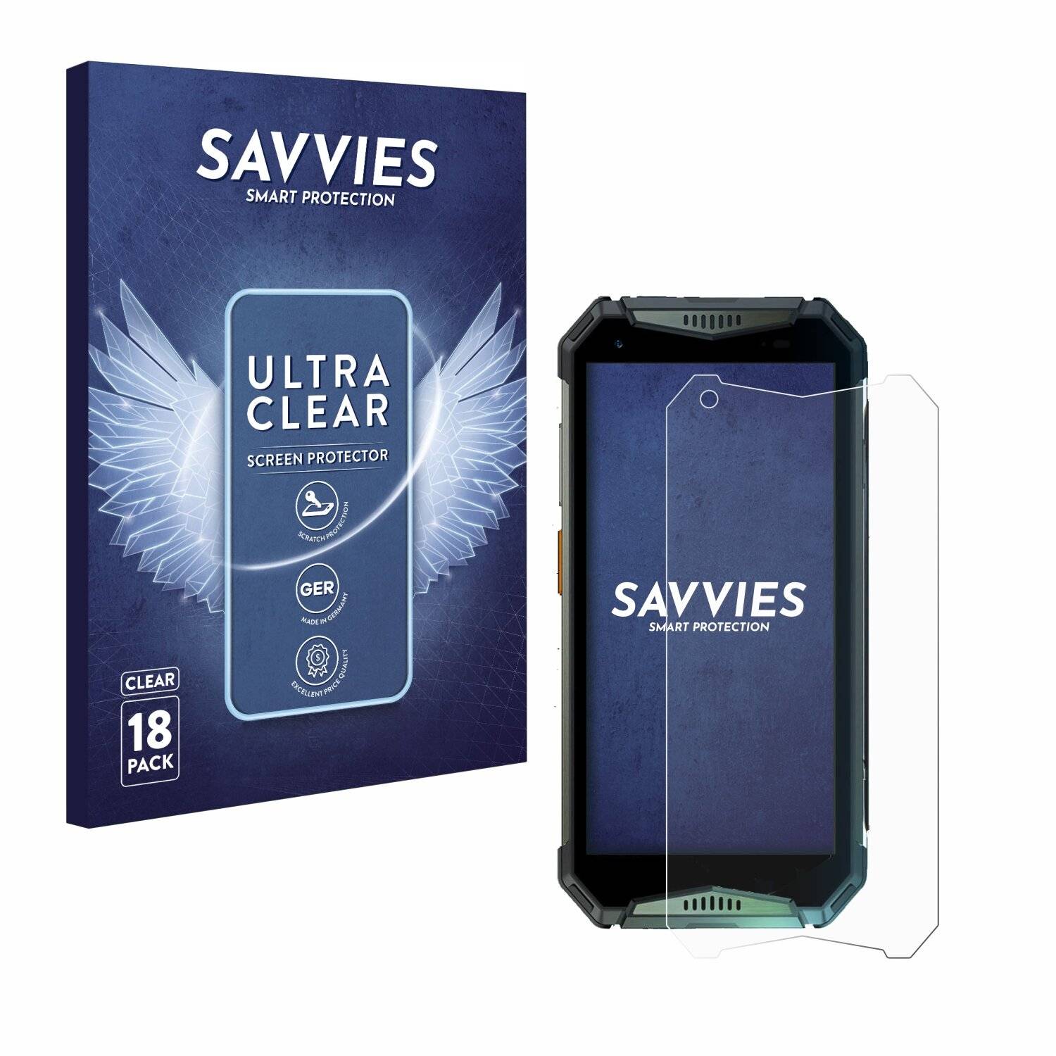 18x Savvies Displayschutz-Folie für Ulefone Armor