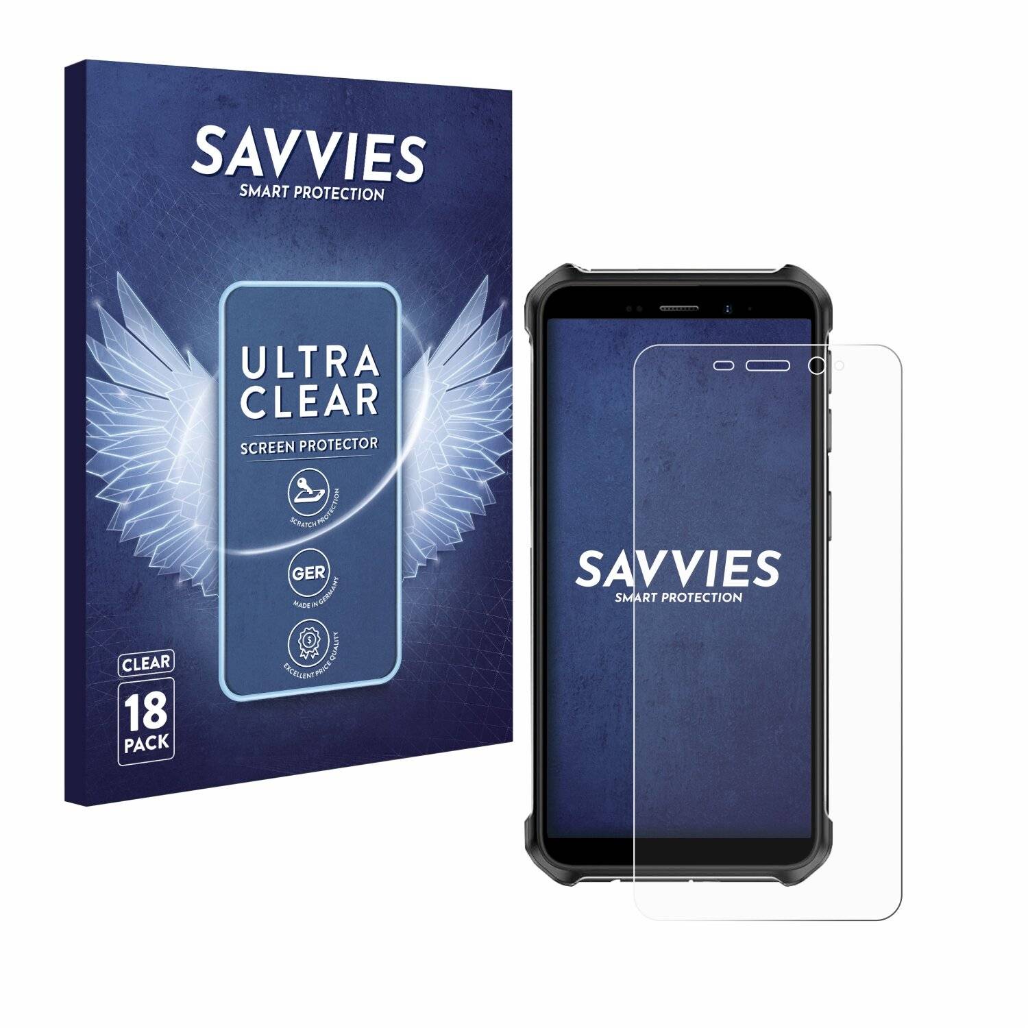 18x Savvies Displayschutz-Folie für Ulefone Armor X12