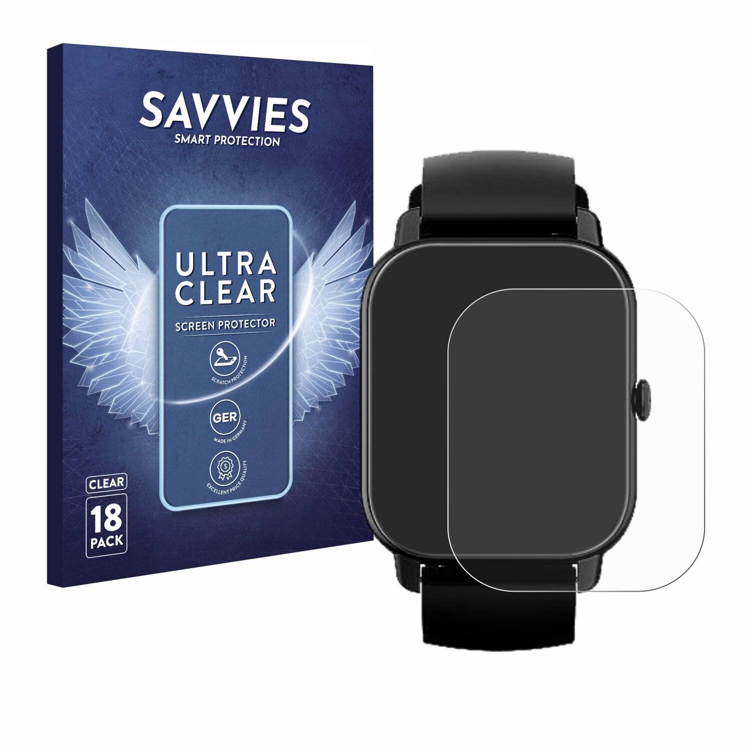 18x Savvies Displayschutz-Folie für Poounur P66E