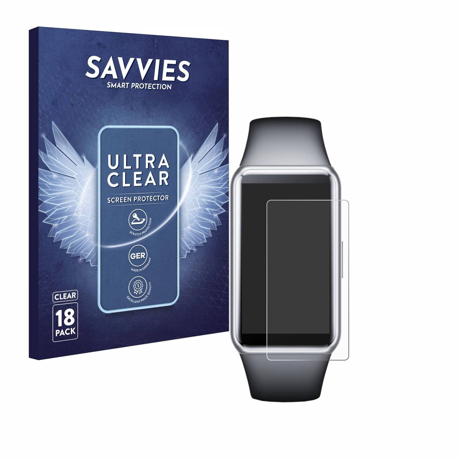18x Savvies Displayschutz-Folie für Honor Band