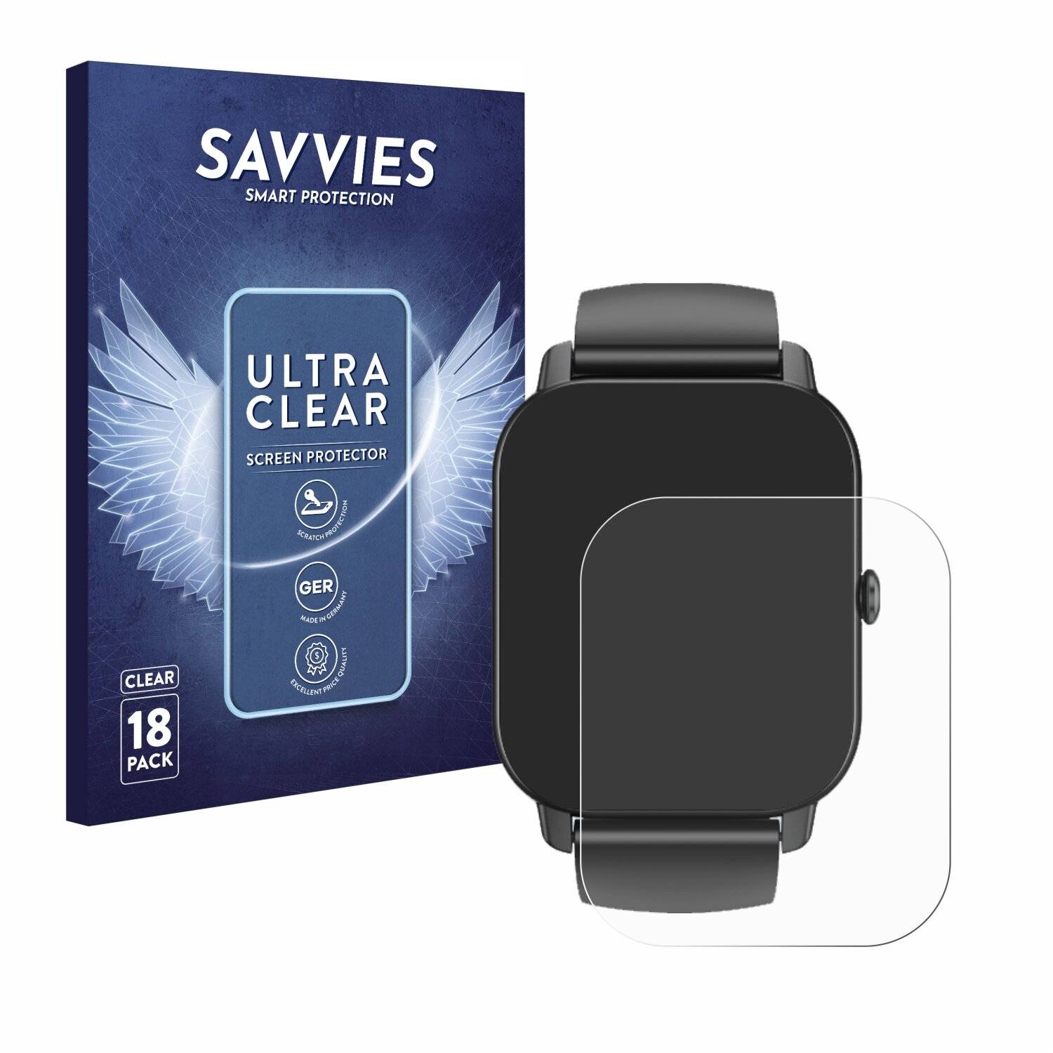 18x Savvies Displayschutz-Folie für Sudugo P66E