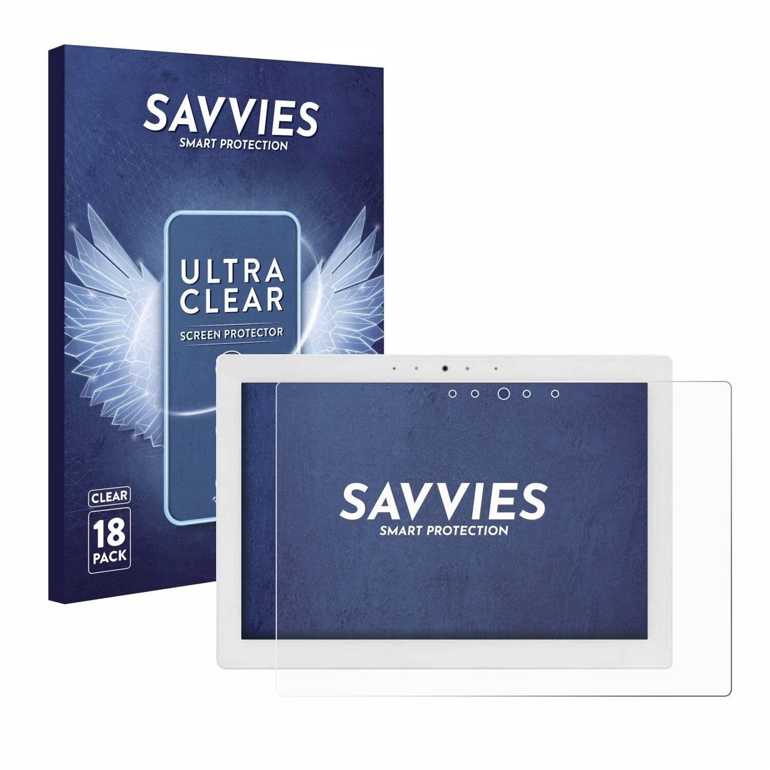 18x Savvies Displayschutz-Folie für Control 4 T4 8 In-Wall Touchscreen