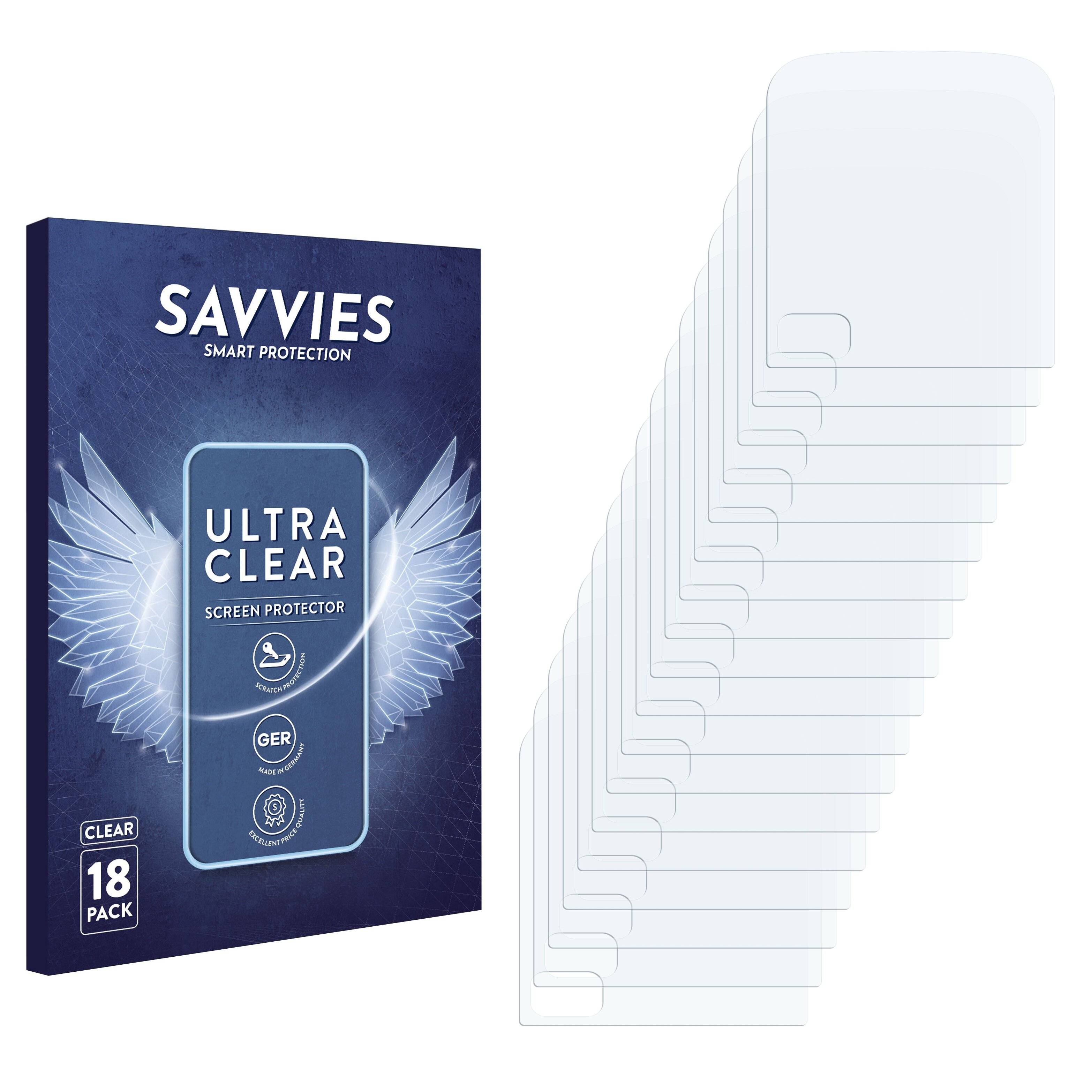 18x Savvies Displayschutz-Folie für SanDisk Clip Sport